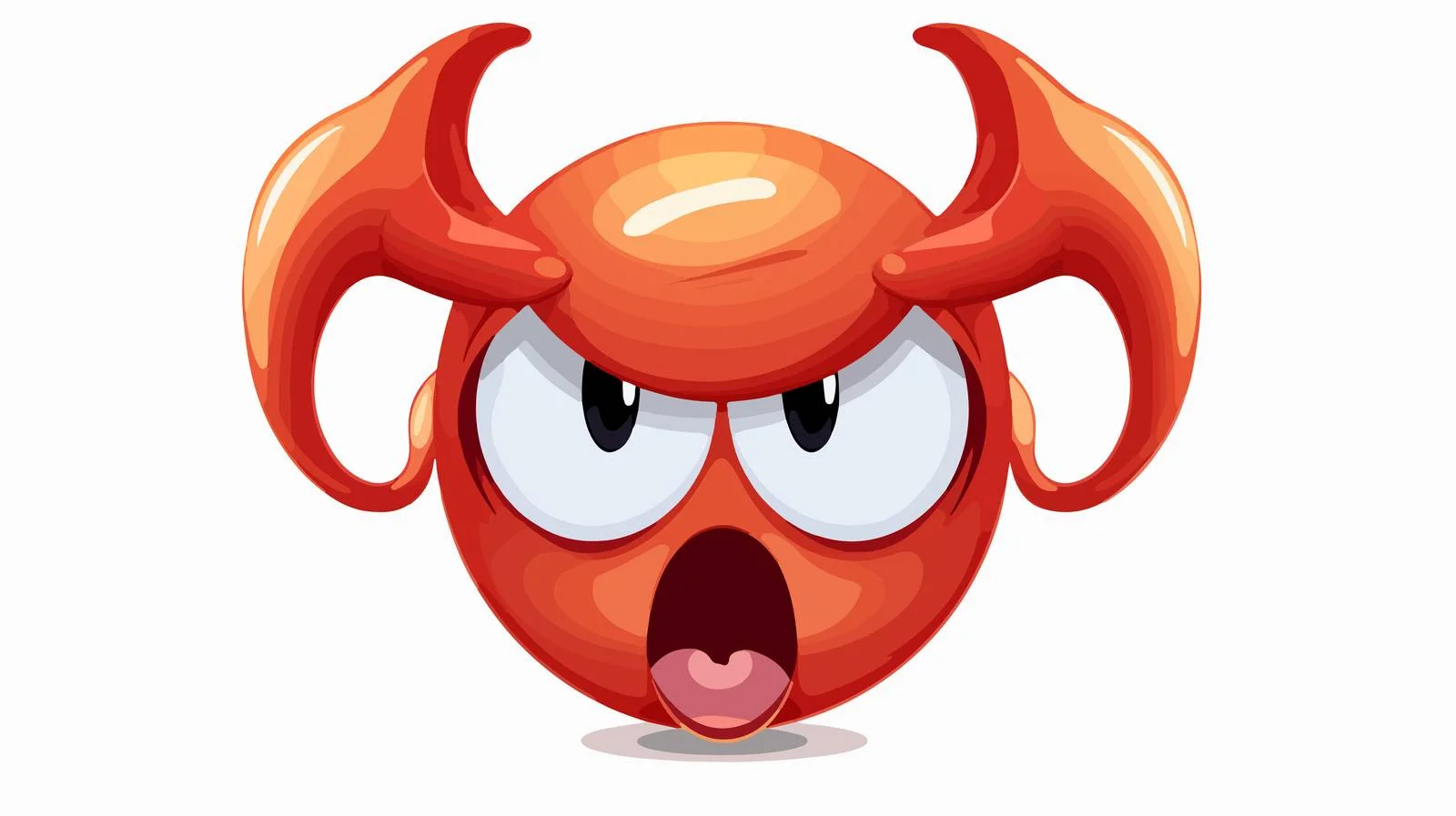 Angry Uterus Cartoon Vector Illustration — free download from Dotvec