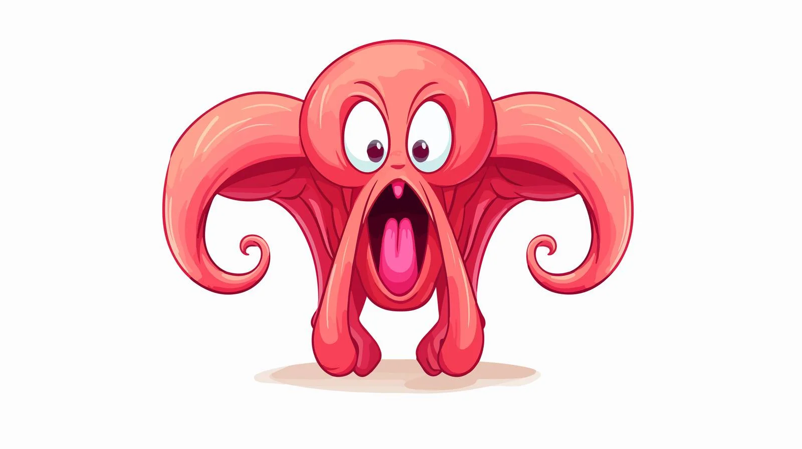 Angry Uterus Cartoon Illustration — free download from Dotvec