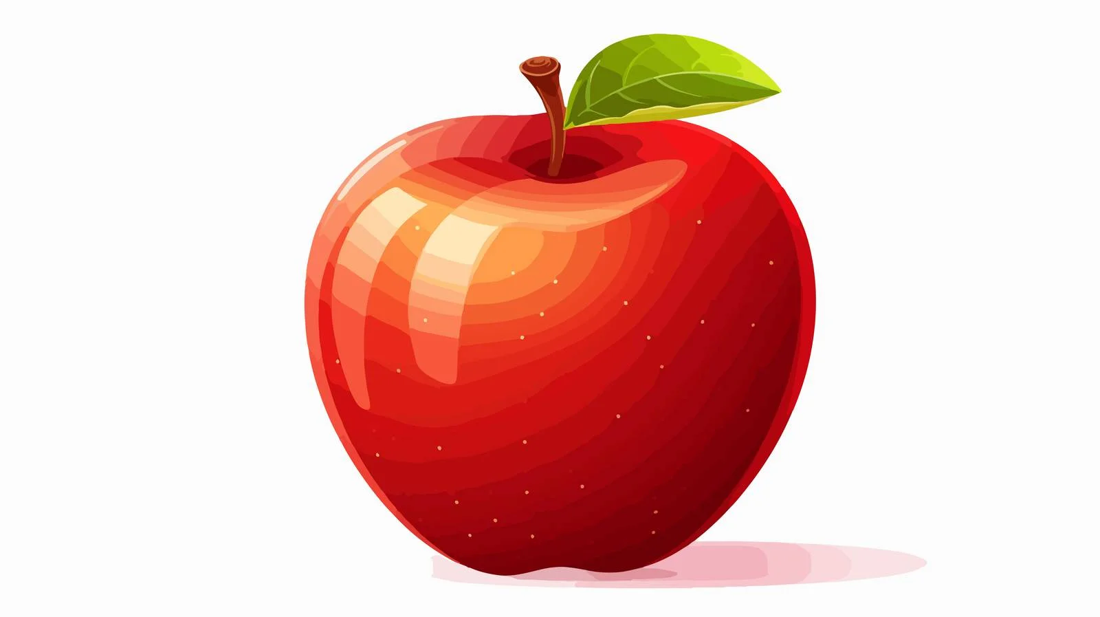 Cartoon Apple Vector Illustration — free download from Dotvec