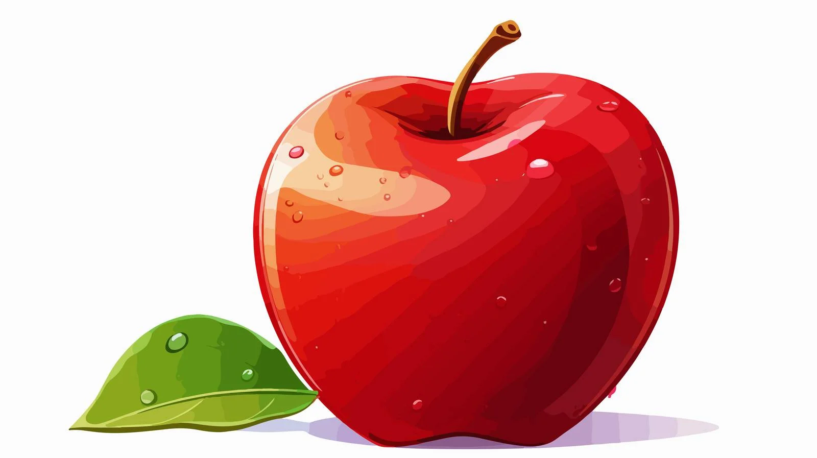 Cartoon Apple Vector Illustration — free download from Dotvec