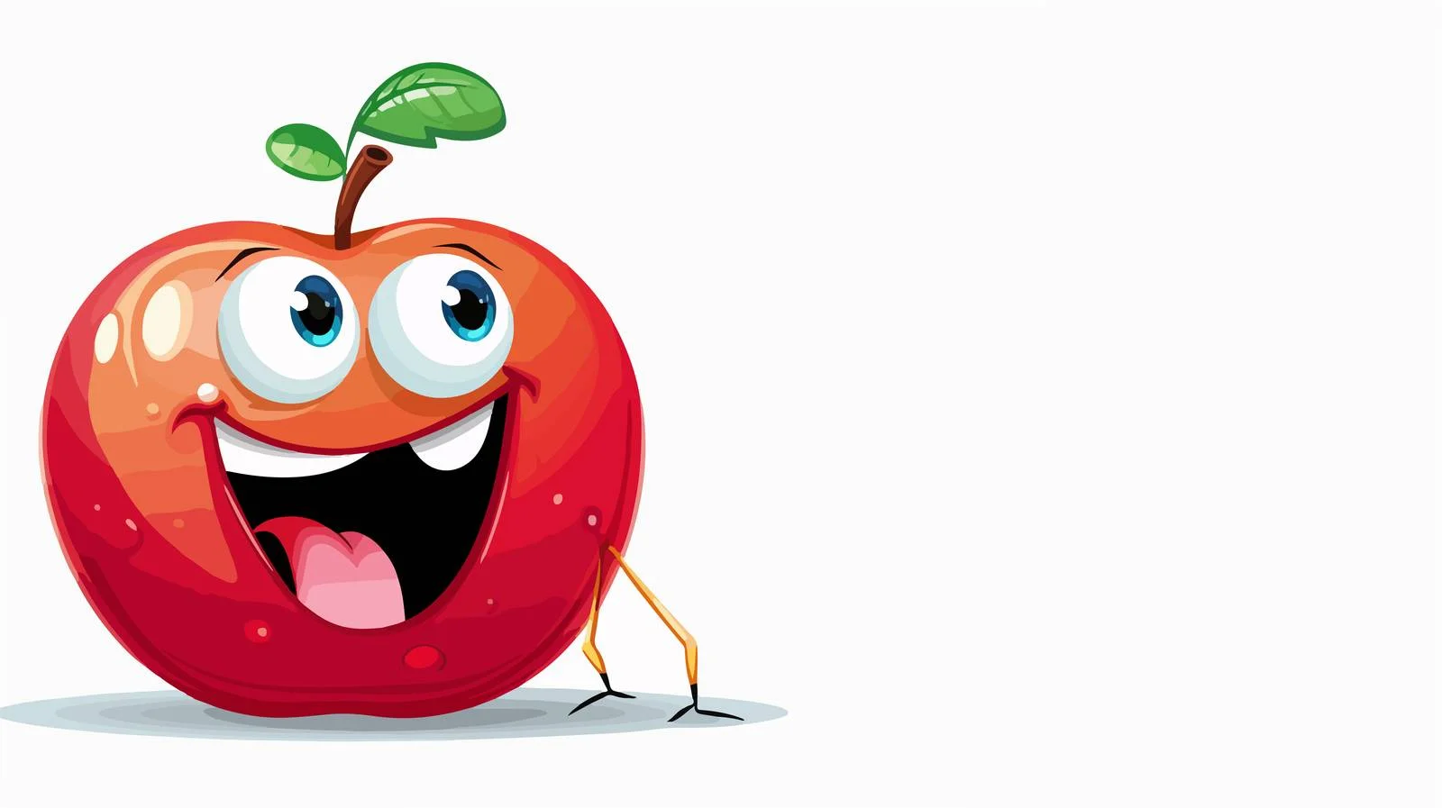 Whimsical Apple Worm Speech Bubble Illustration — free download from Dotvec