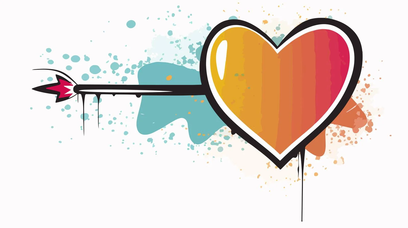 Cartoon Arrow & Grunge Thought Bubble — free download from Dotvec