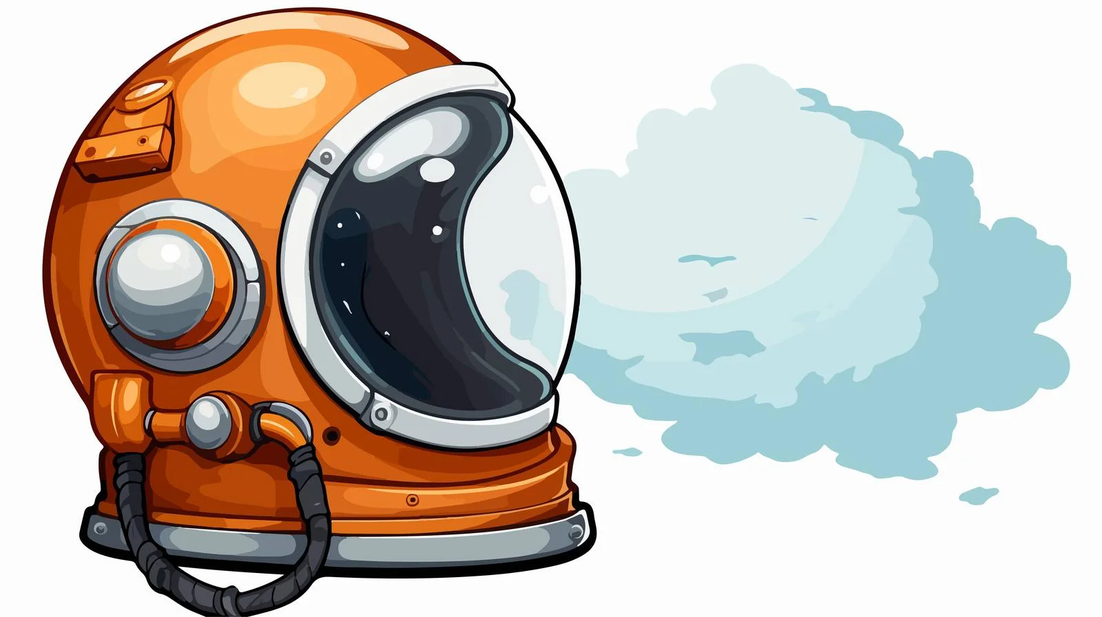 Astronaut with Thought Bubble Helmet — free download from Dotvec