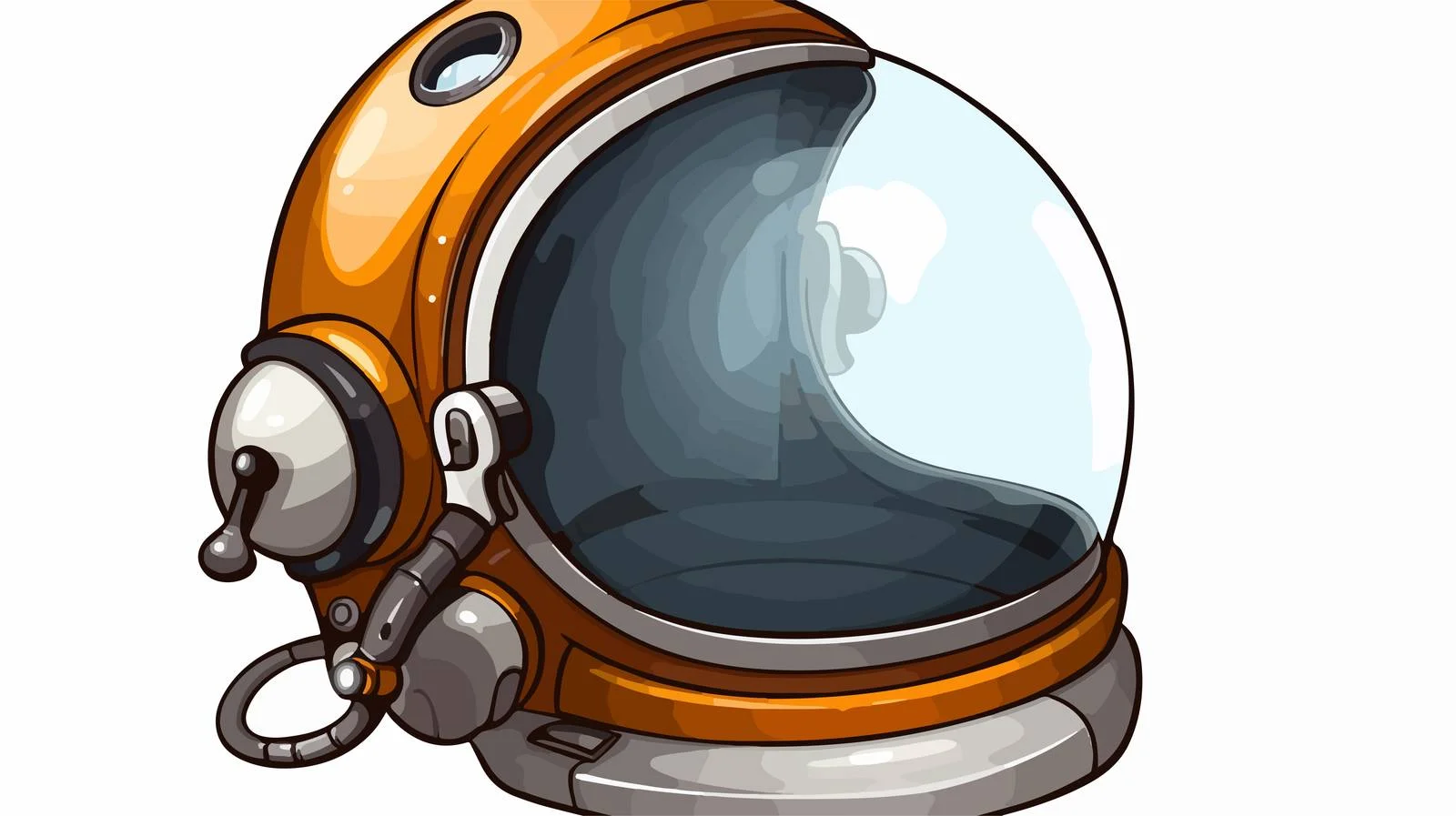 Astronaut Thought Bubble Helmet — free download from Dotvec