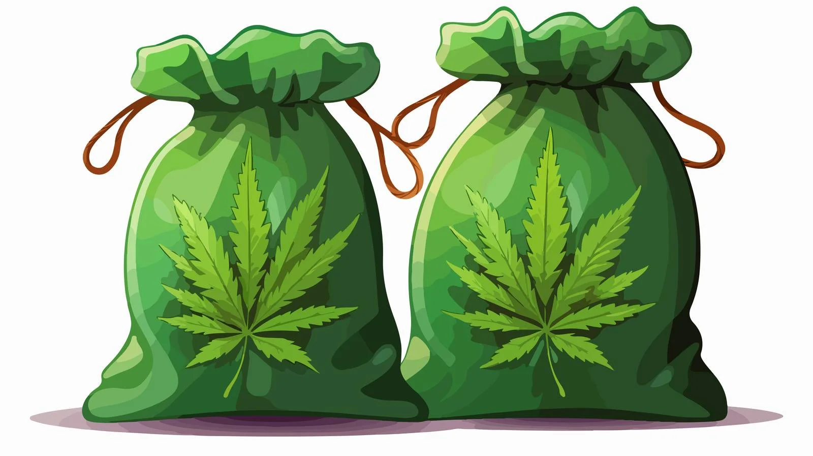 Cartoon Weed bag Vector Illustration — free download from Dotvec