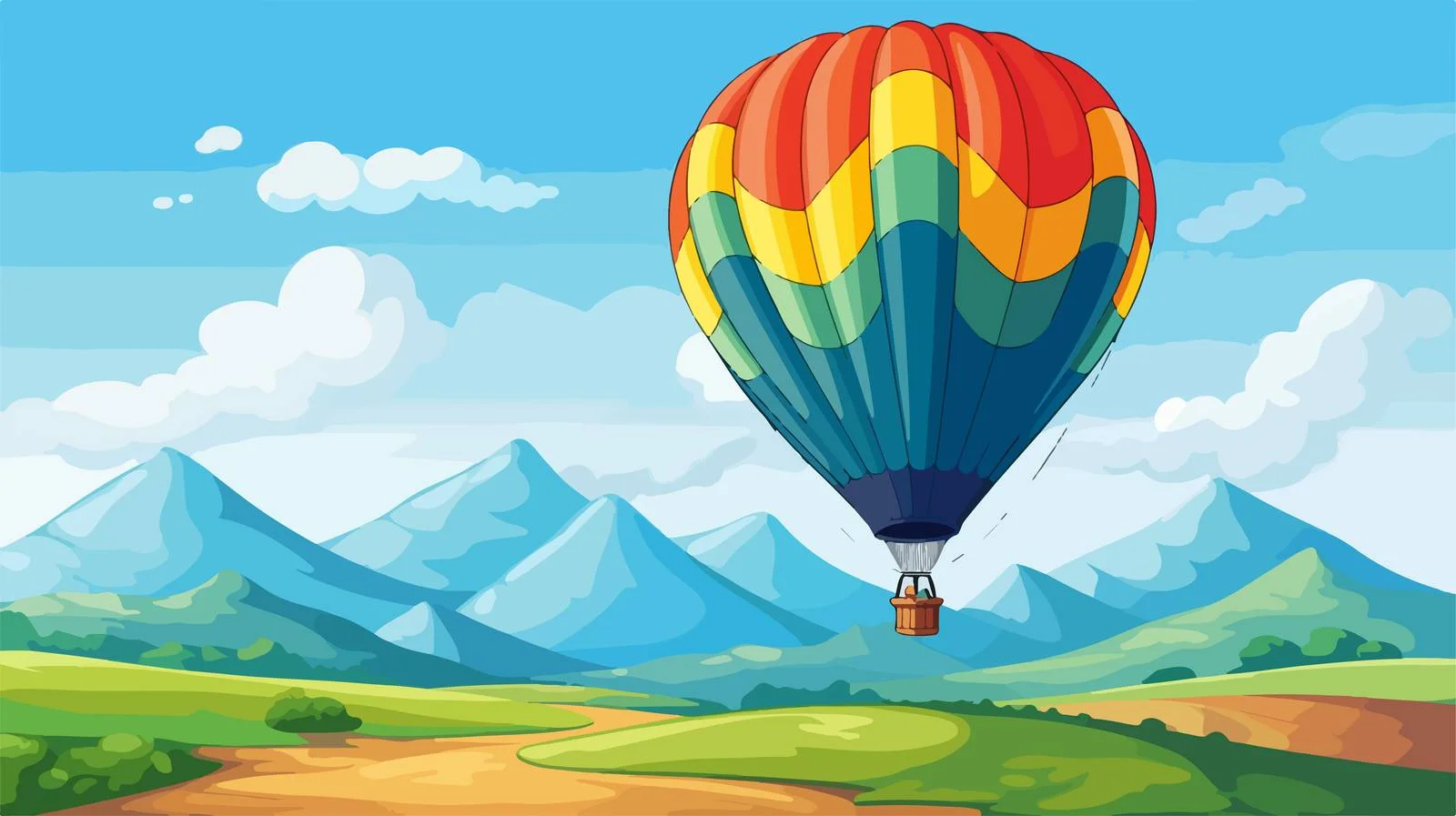 Fun Cartoon Balloon Illustration — free download from Dotvec