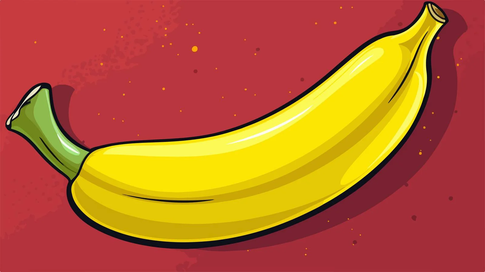 Cartoon Banana with Speech Bubble — free download from Dotvec