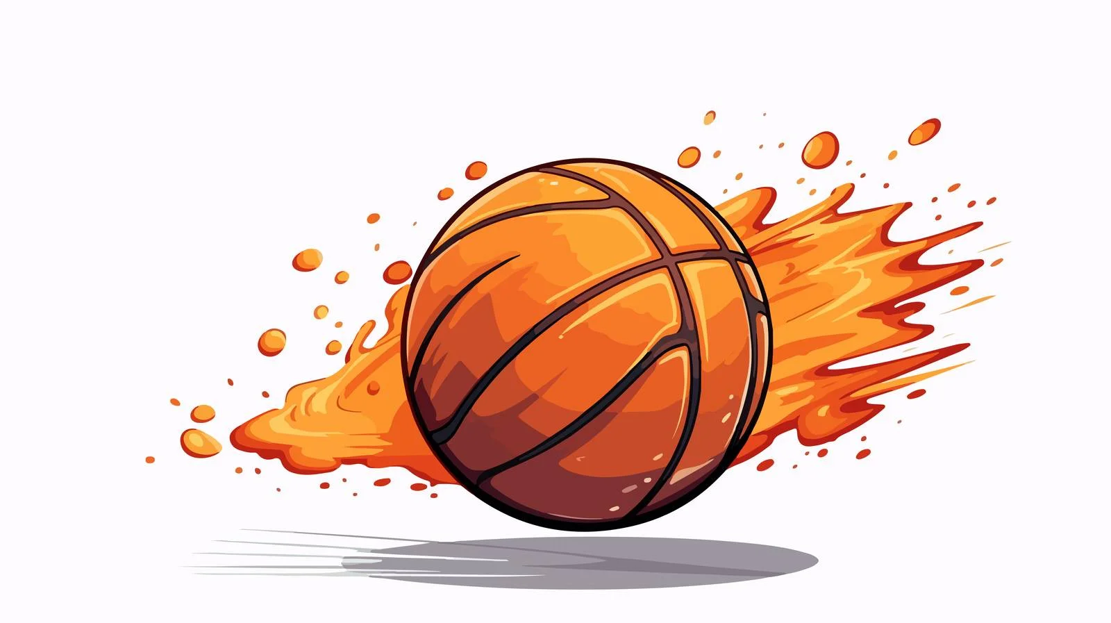 Cartoon Basketball Vector Illustration — free download from Dotvec