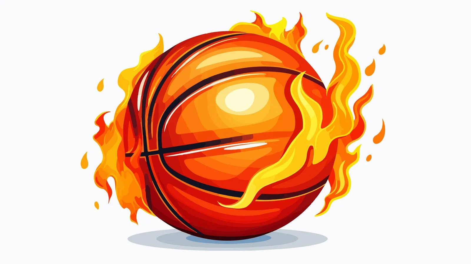 Cartoon Basketball Vector Illustration — free download from Dotvec