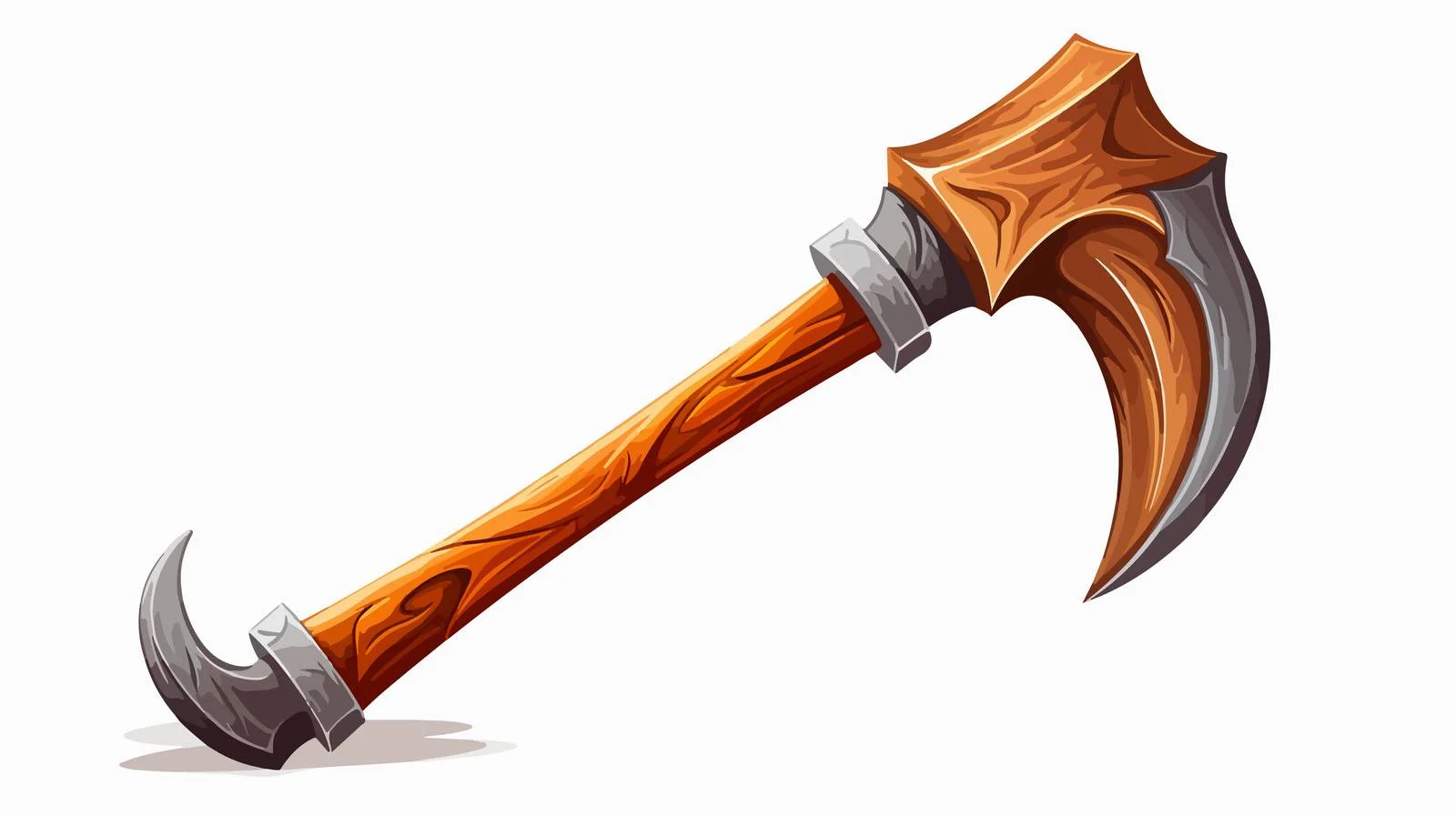 Cartoon Battleaxe Illustration — free download from Dotvec