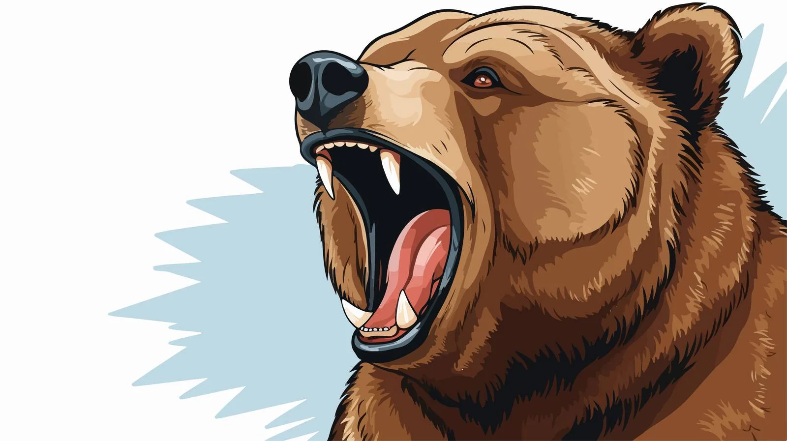 Comic Bear Speech Bubble Illustration — free download from Dotvec