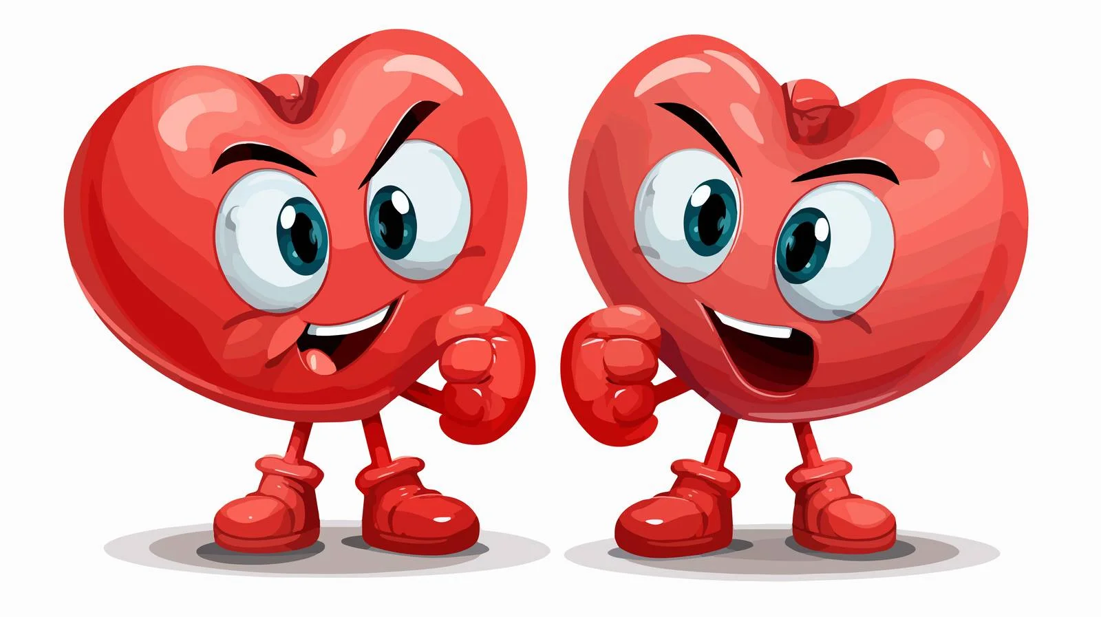 Uterus Boxing Gloves Cartoon Vector Illustration — free download from Dotvec