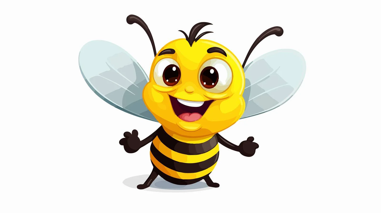Cartoon Bee Vector Illustration — free download from Dotvec