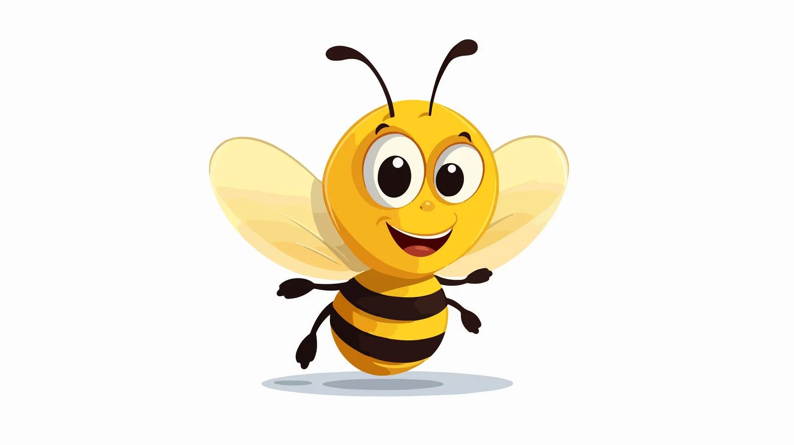 Cartoon Bee Vector Illustration — free download from Dotvec