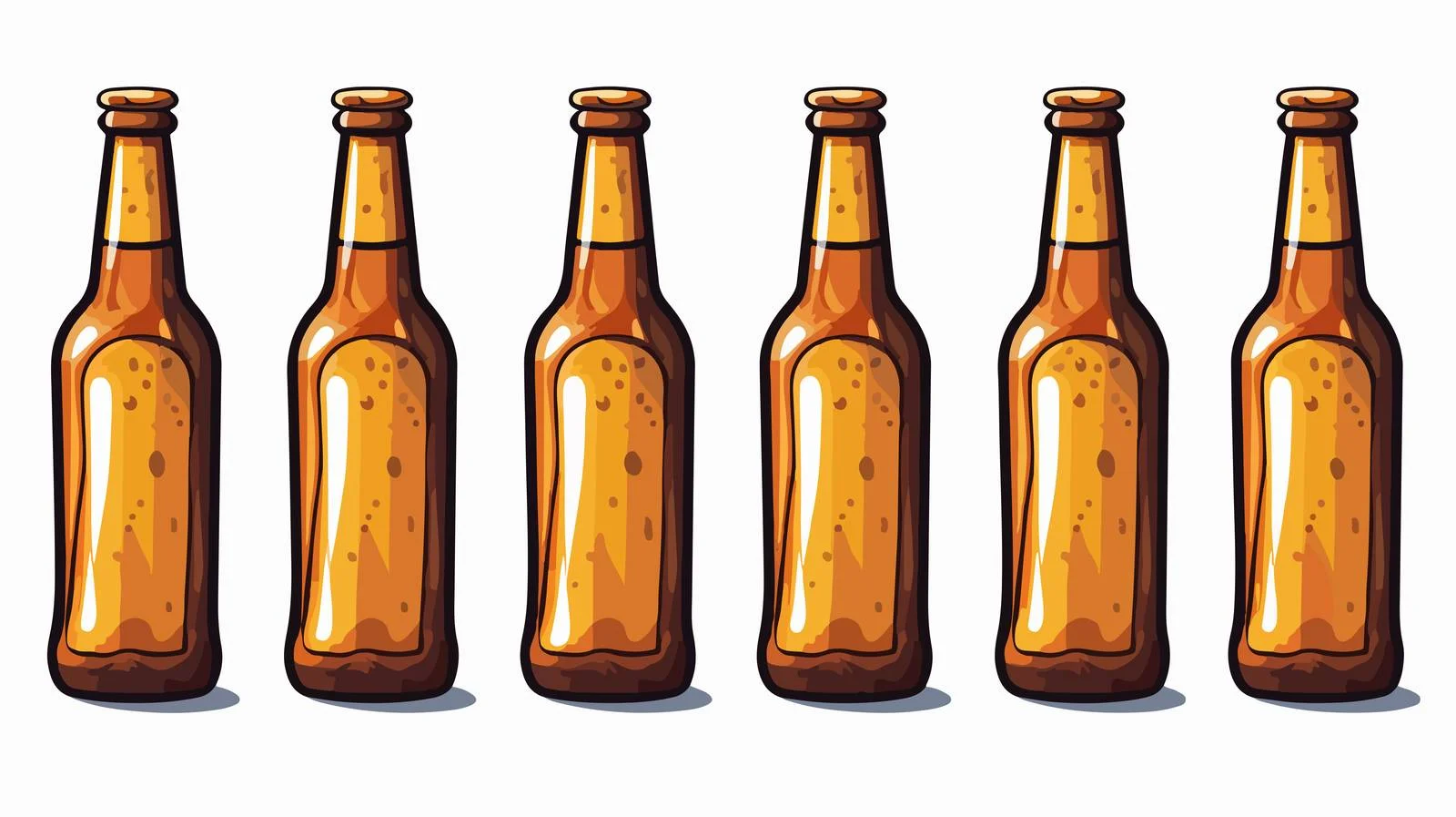 Cartoon Beer Bottle Vector Illustration — free download from Dotvec