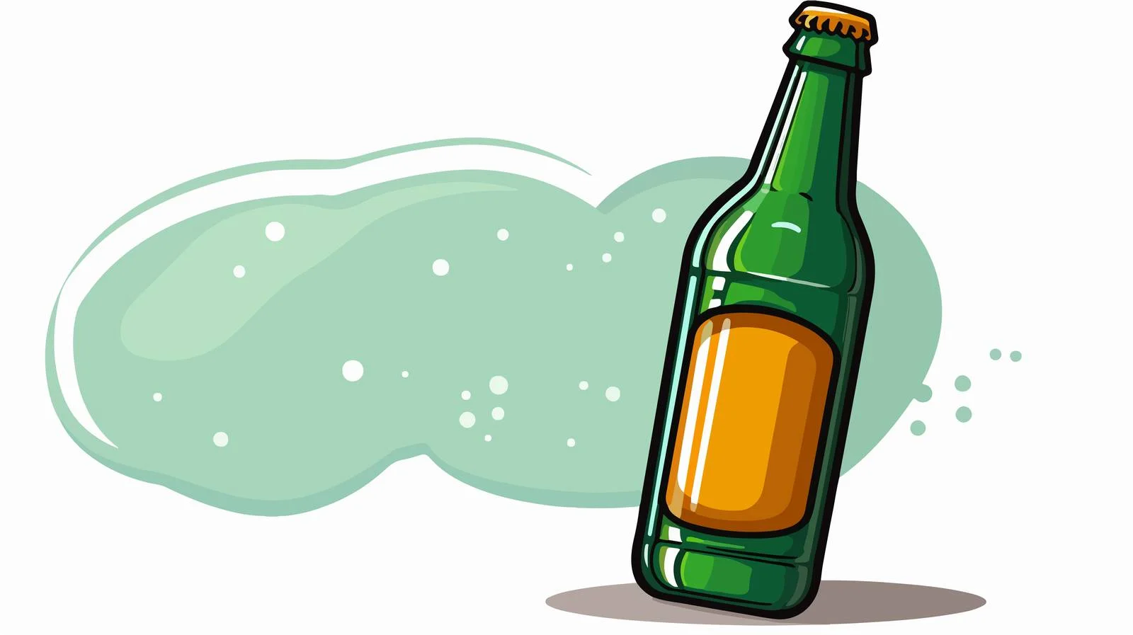 Animated Beer Bottle Discussion — free download from Dotvec