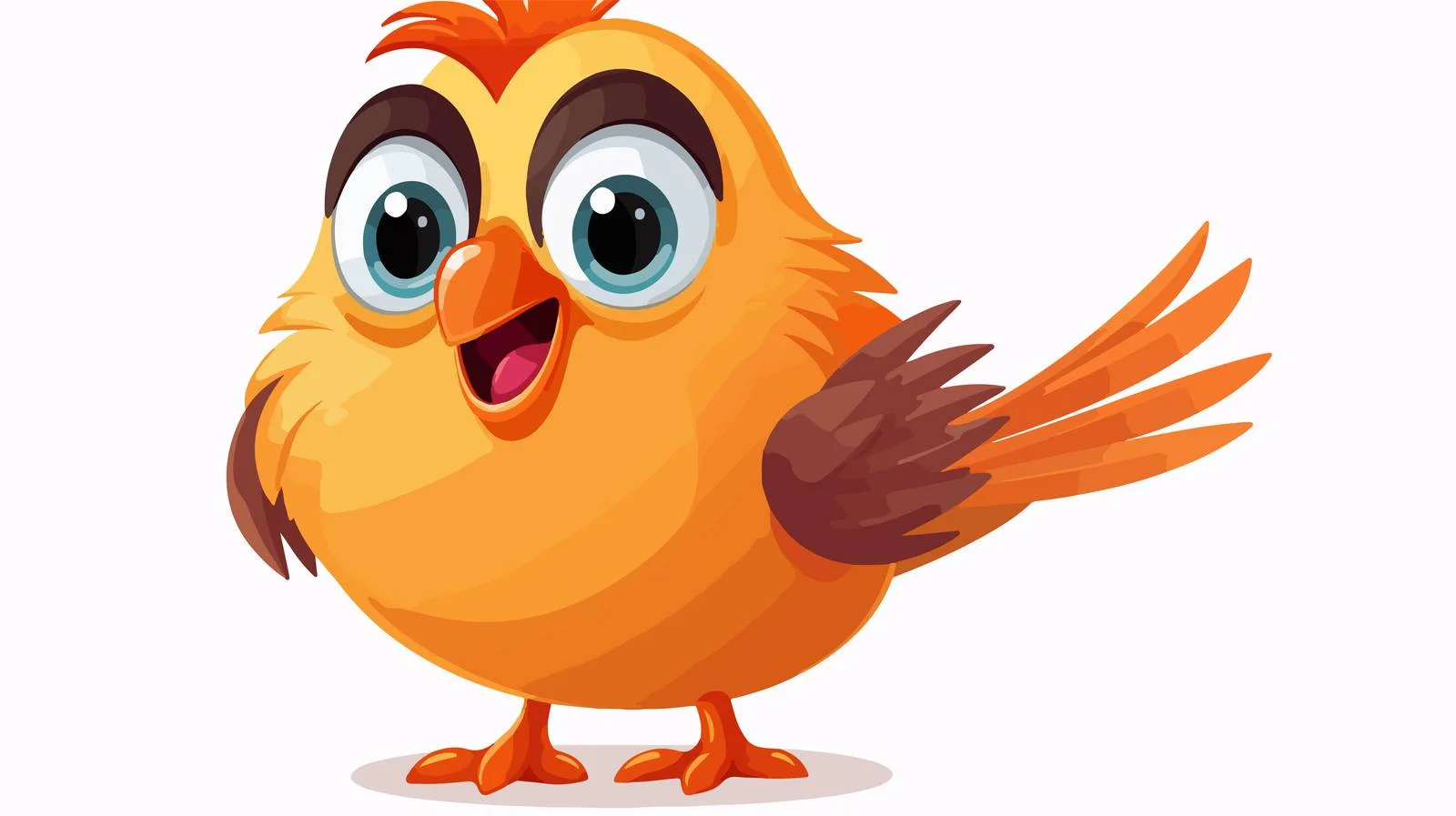 Cartoon Bird Vector Illustration — free download from Dotvec