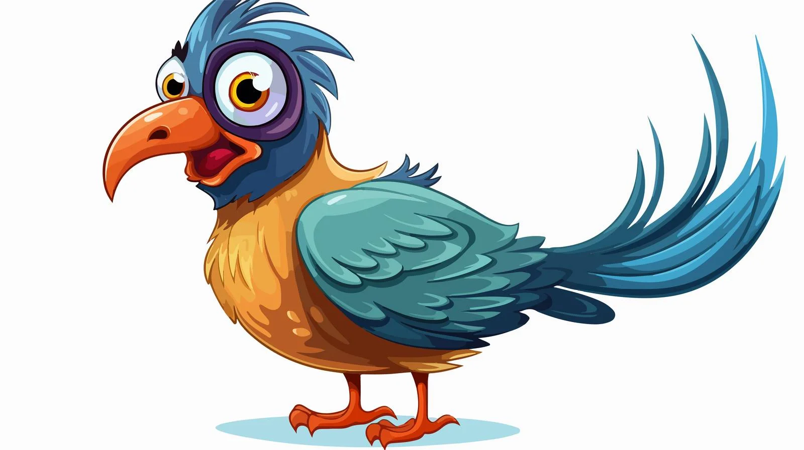 Colorful Bird Illustration — free download from Dotvec