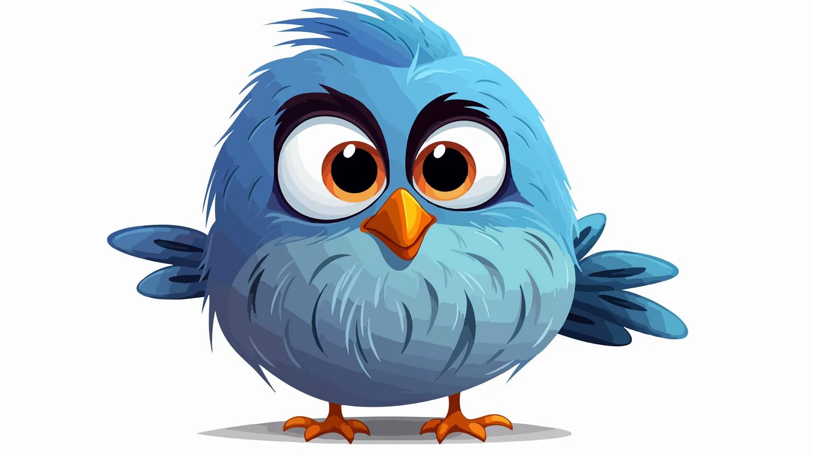 Colorful Cartoon Bird Illustration — free download from Dotvec
