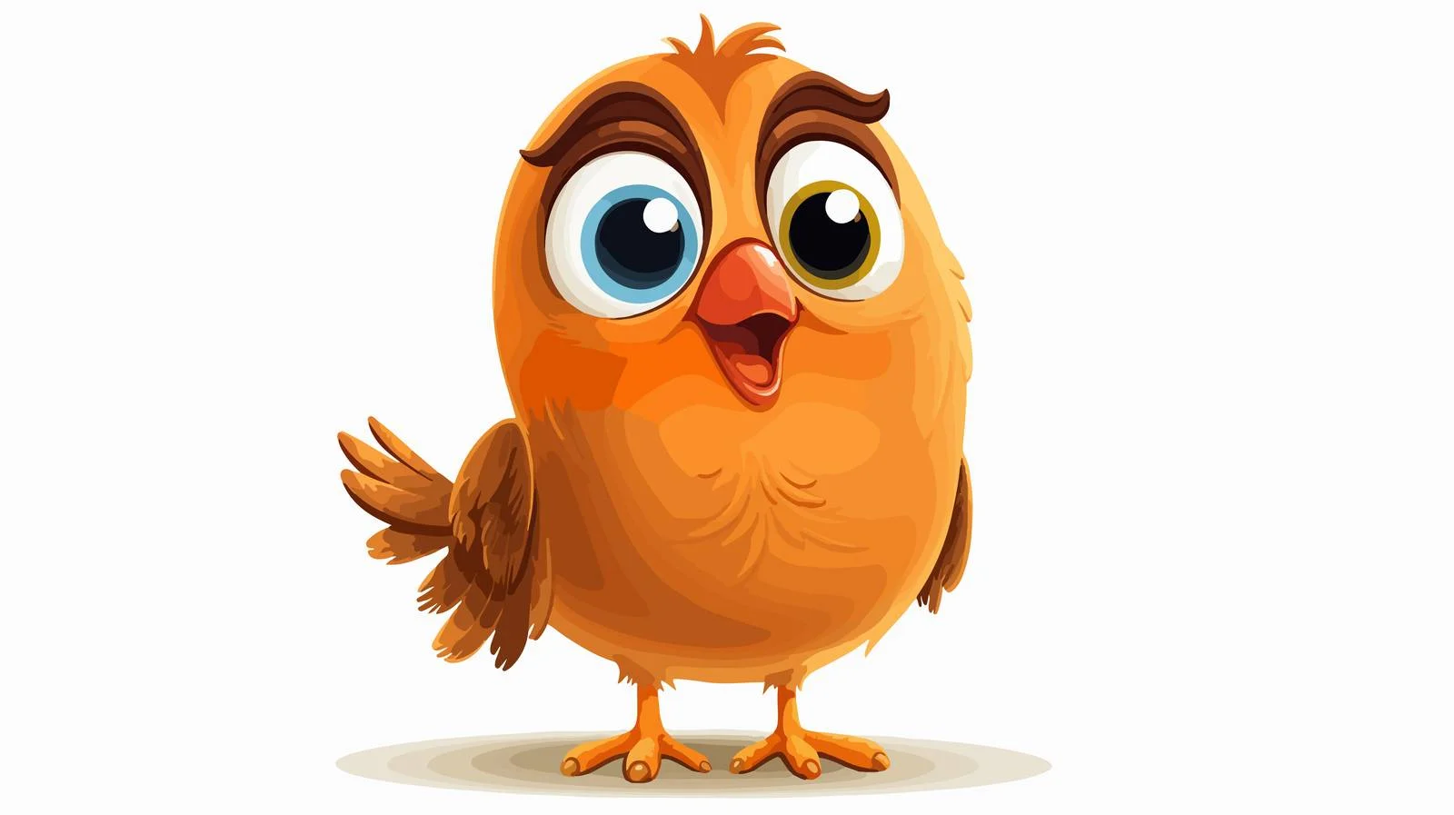 Cartoon Bird Illustration — free download from Dotvec
