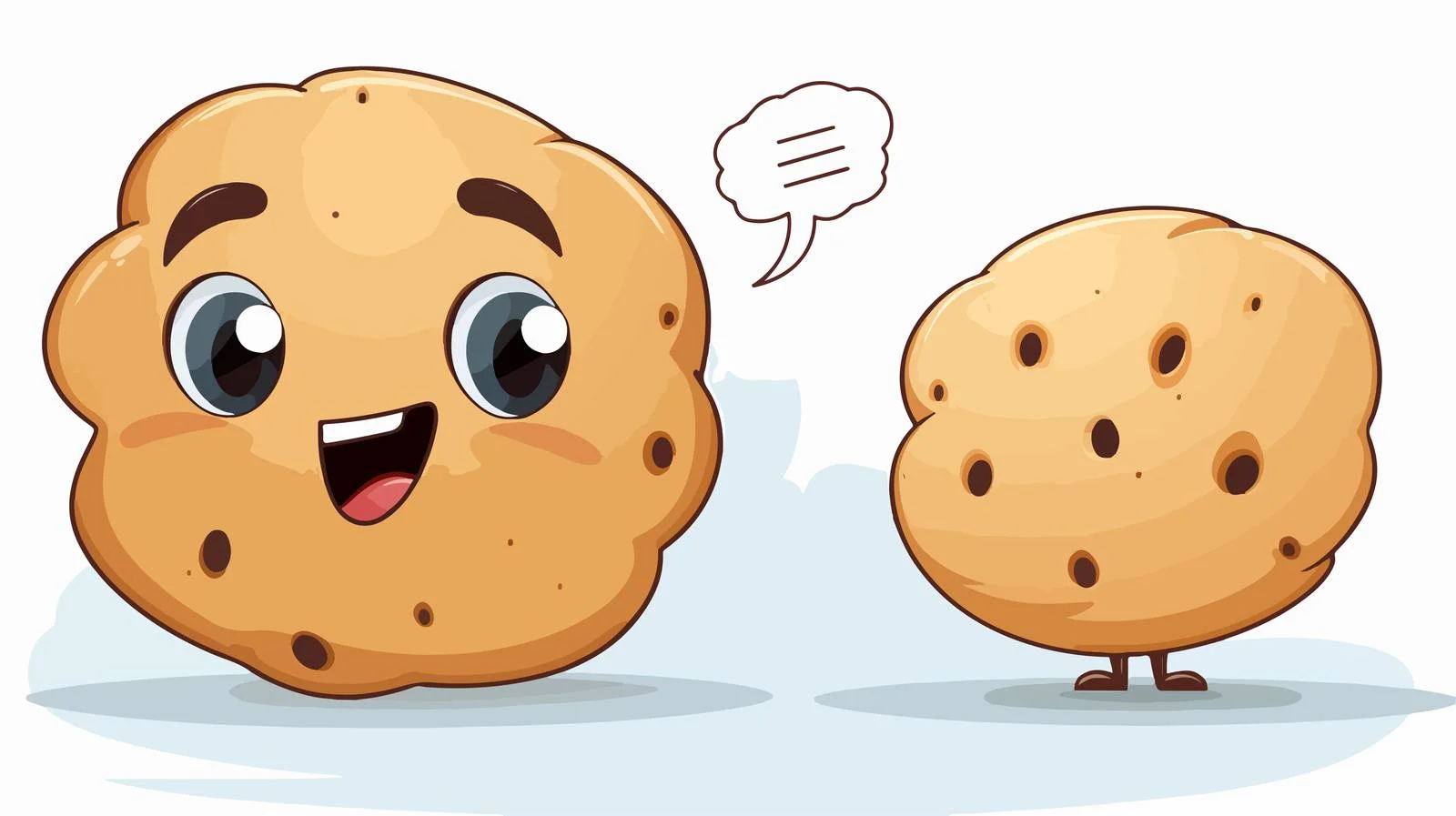 Animated Biscuit Message Illustration — free download from Dotvec