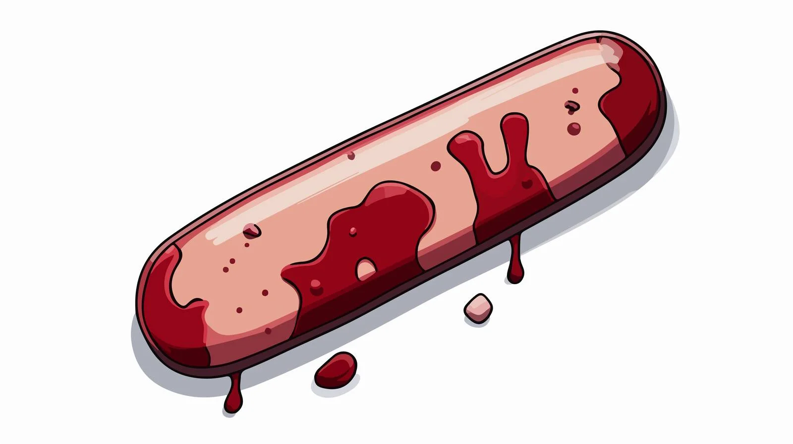 Cartoon Bloody Medical Plaster Vector Illustration — free download from Dotvec