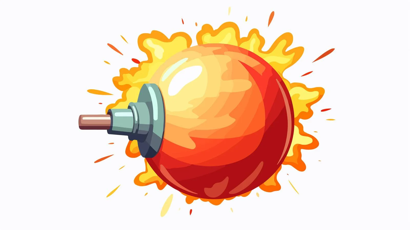 Cartoon Bomb Vector Illustration — free download from Dotvec