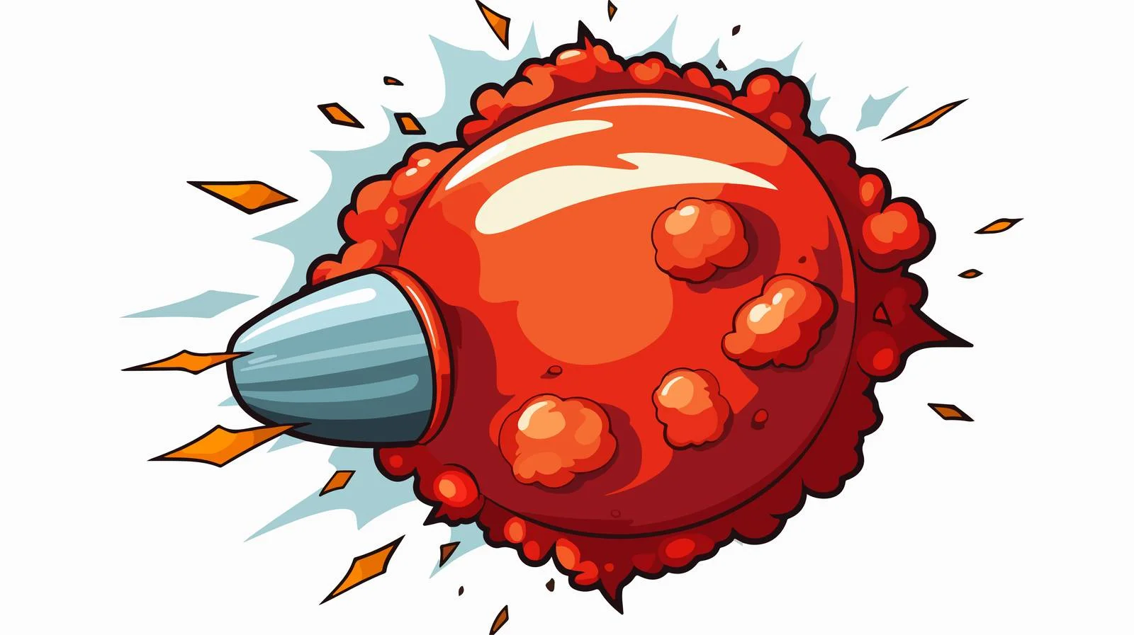 Explosive Cartoon Bomb Vector Illustration – free detonation image from Dotvec