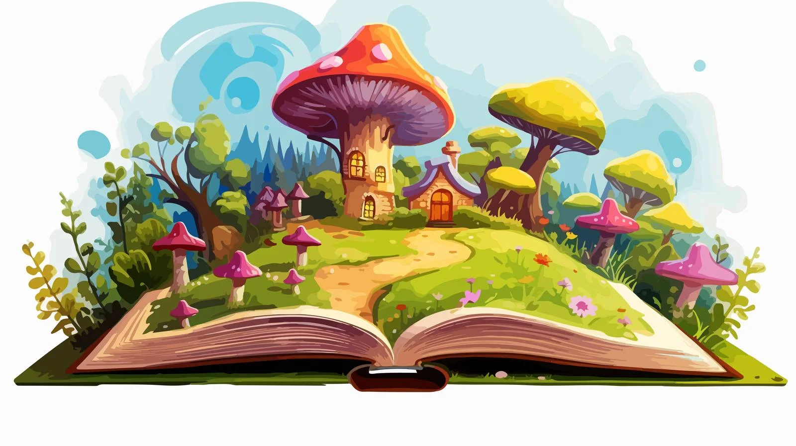 Cartoon Book Vector Illustration — free download from Dotvec