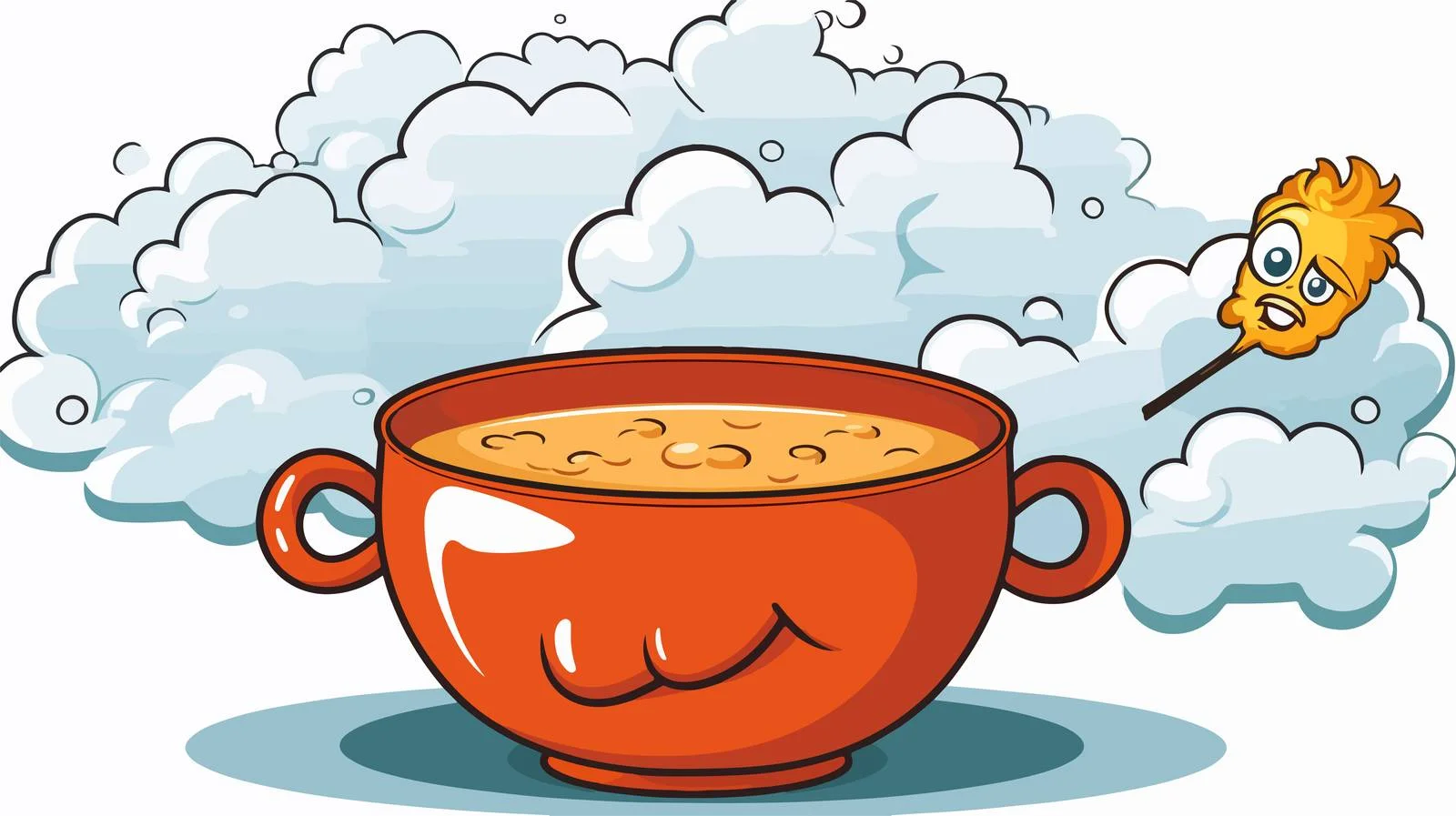 Whimsical Soup Thought Bubble Illustration — free download from Dotvec