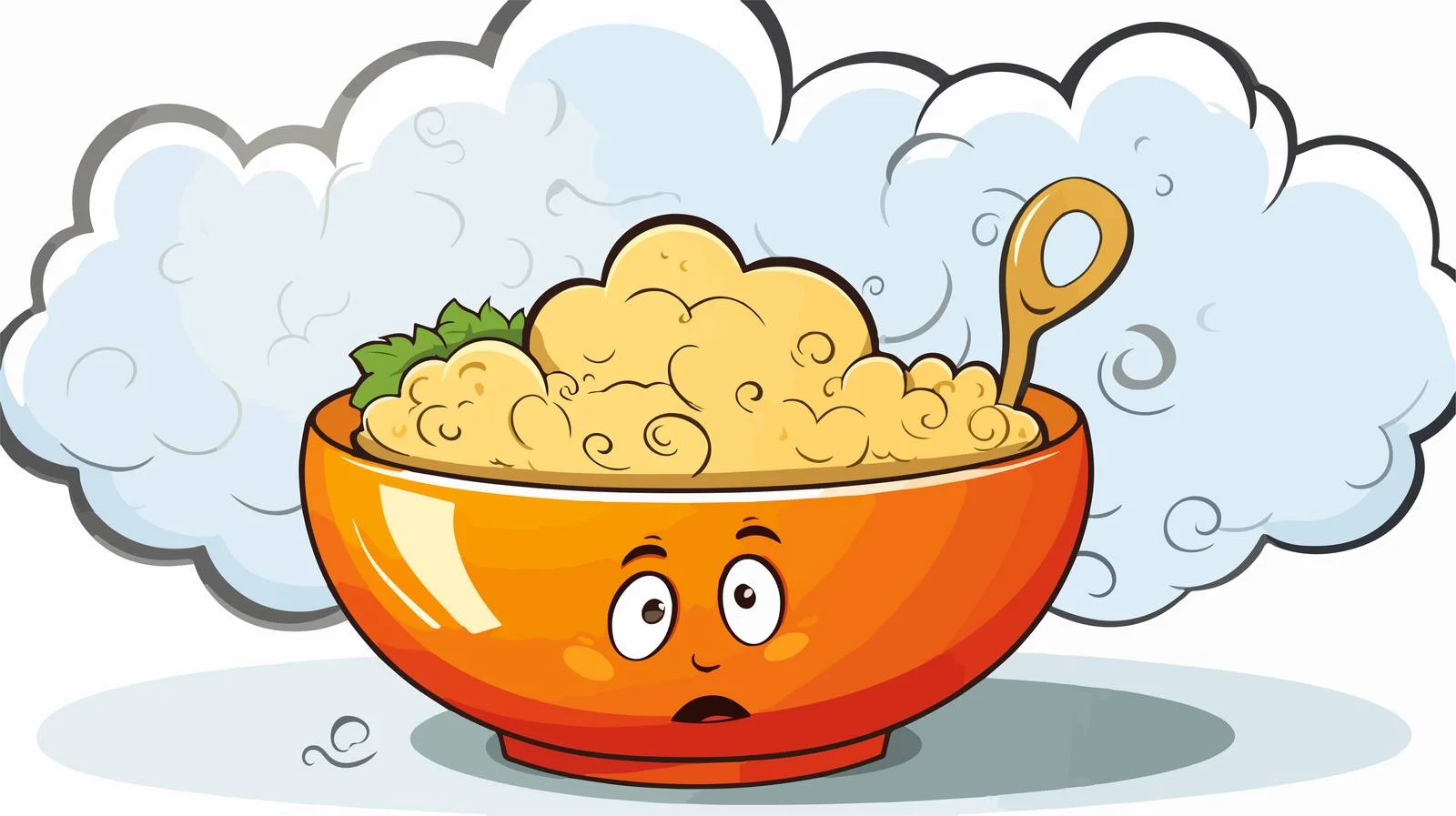 Whimsical Soup Thought Bubble Illustration — free download from Dotvec
