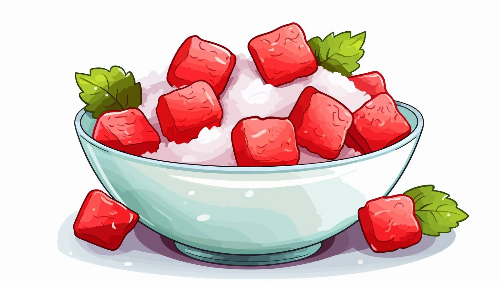 Sweet Sugar Bowl Cartoon Vector Illustration — free download from Dotvec