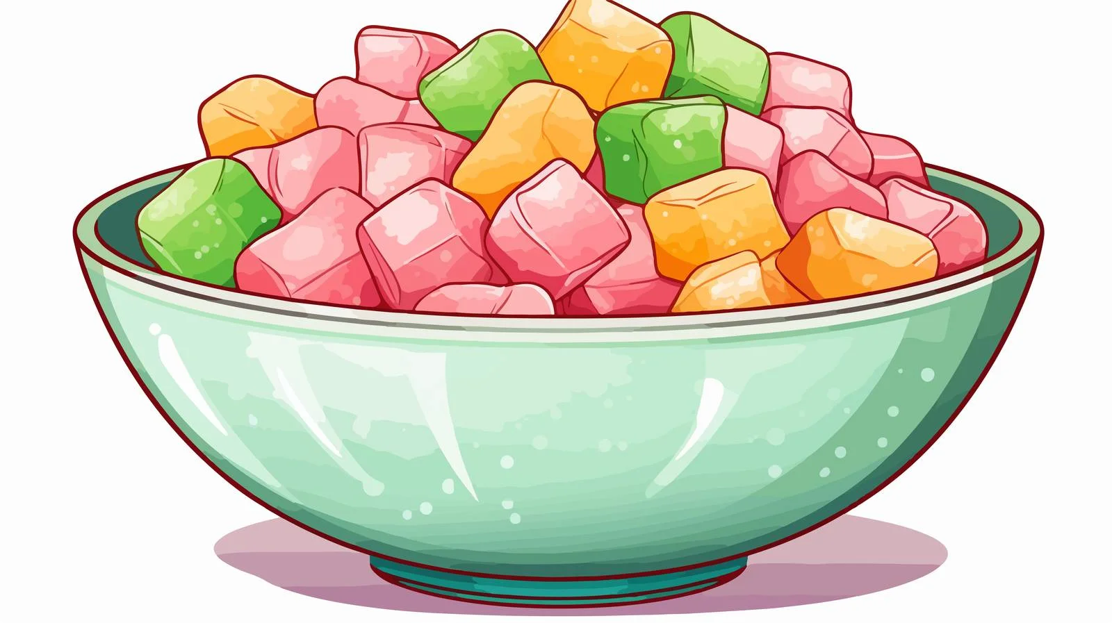 Cartoon Sugar Bowl Vector Illustration — free download from Dotvec