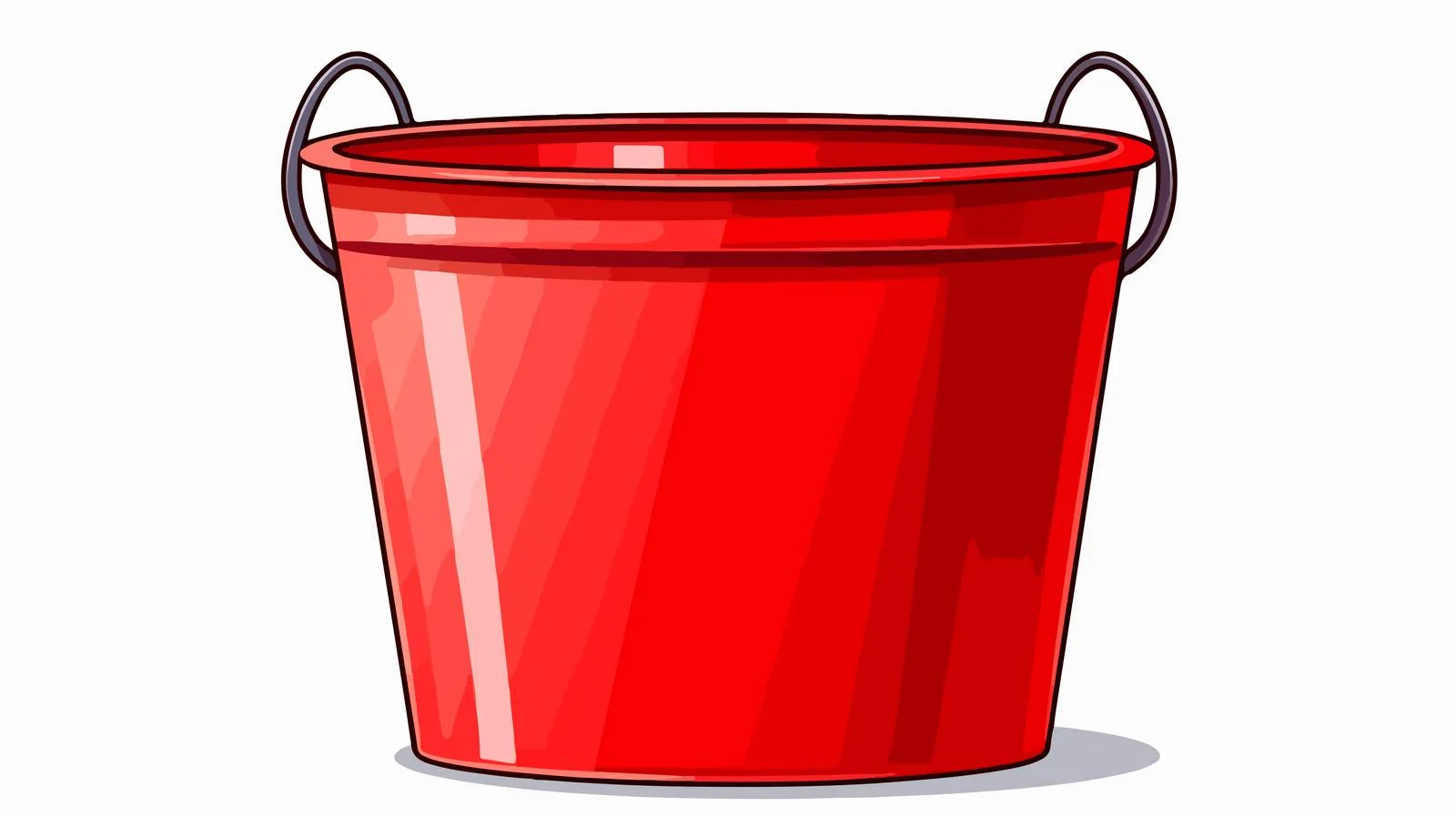 Cartoon Bucket Vector Illustration — free download from Dotvec