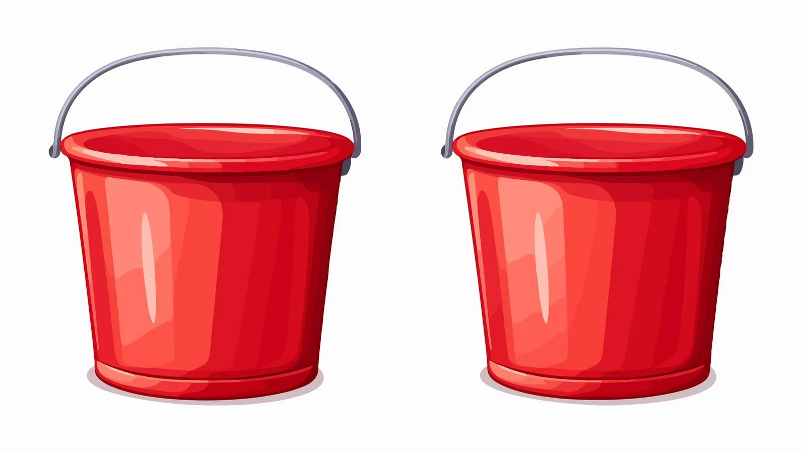 Cartoon Bucket Vector Illustration — free download from Dotvec