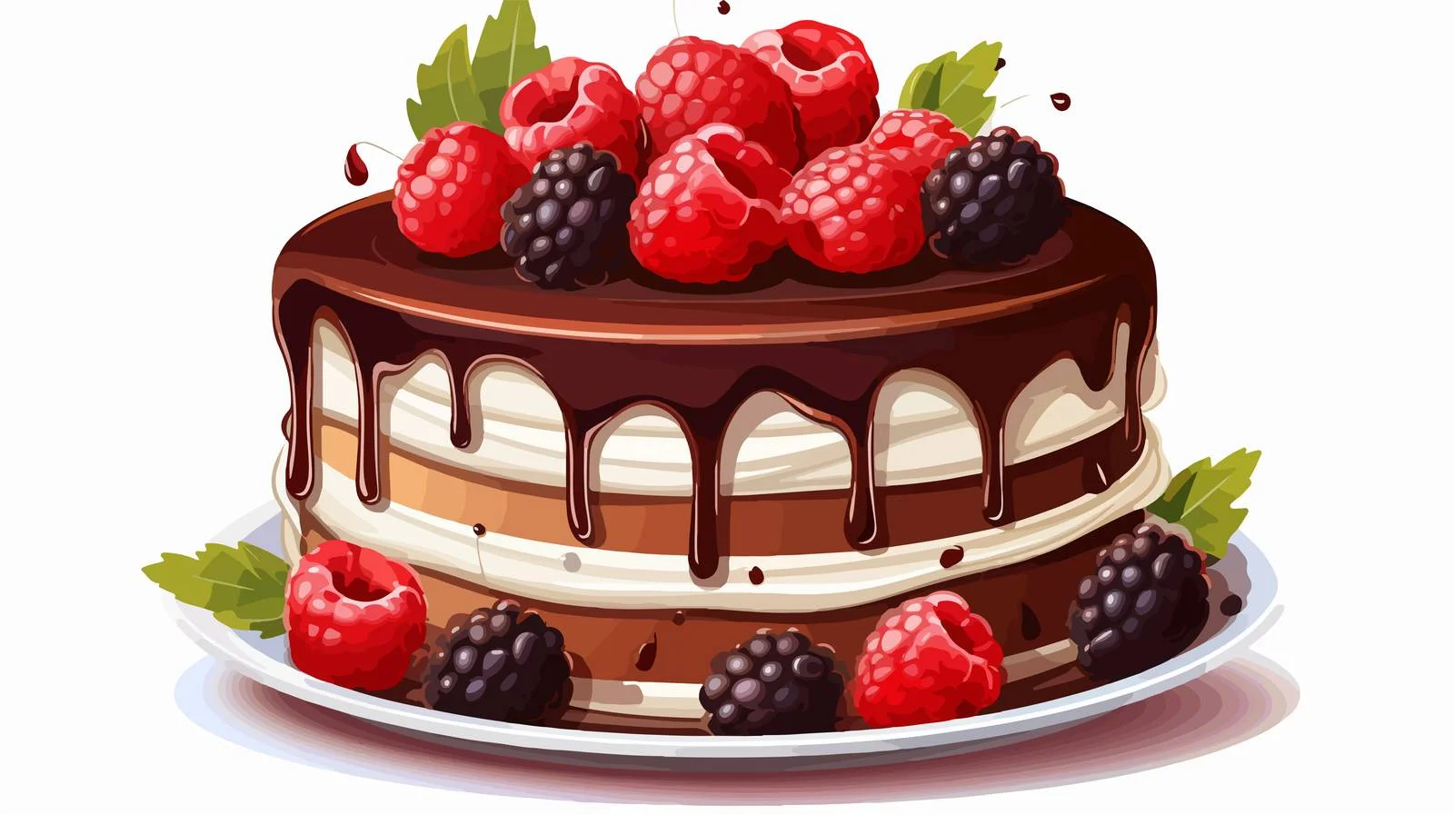 Cartoon Cake Vector Illustration — free download from Dotvec