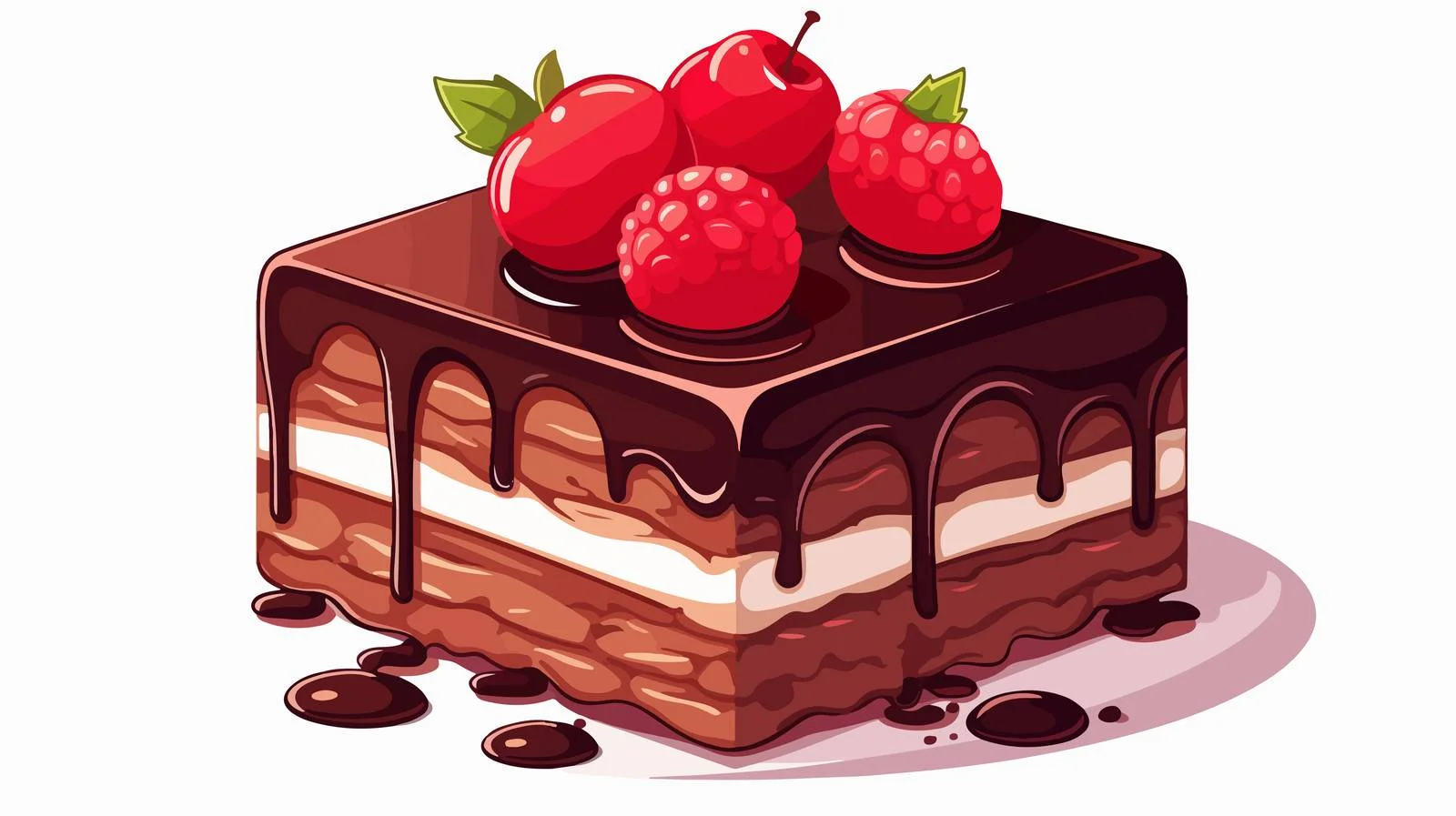 Cartoon Cake Vector Illustration — free download from Dotvec