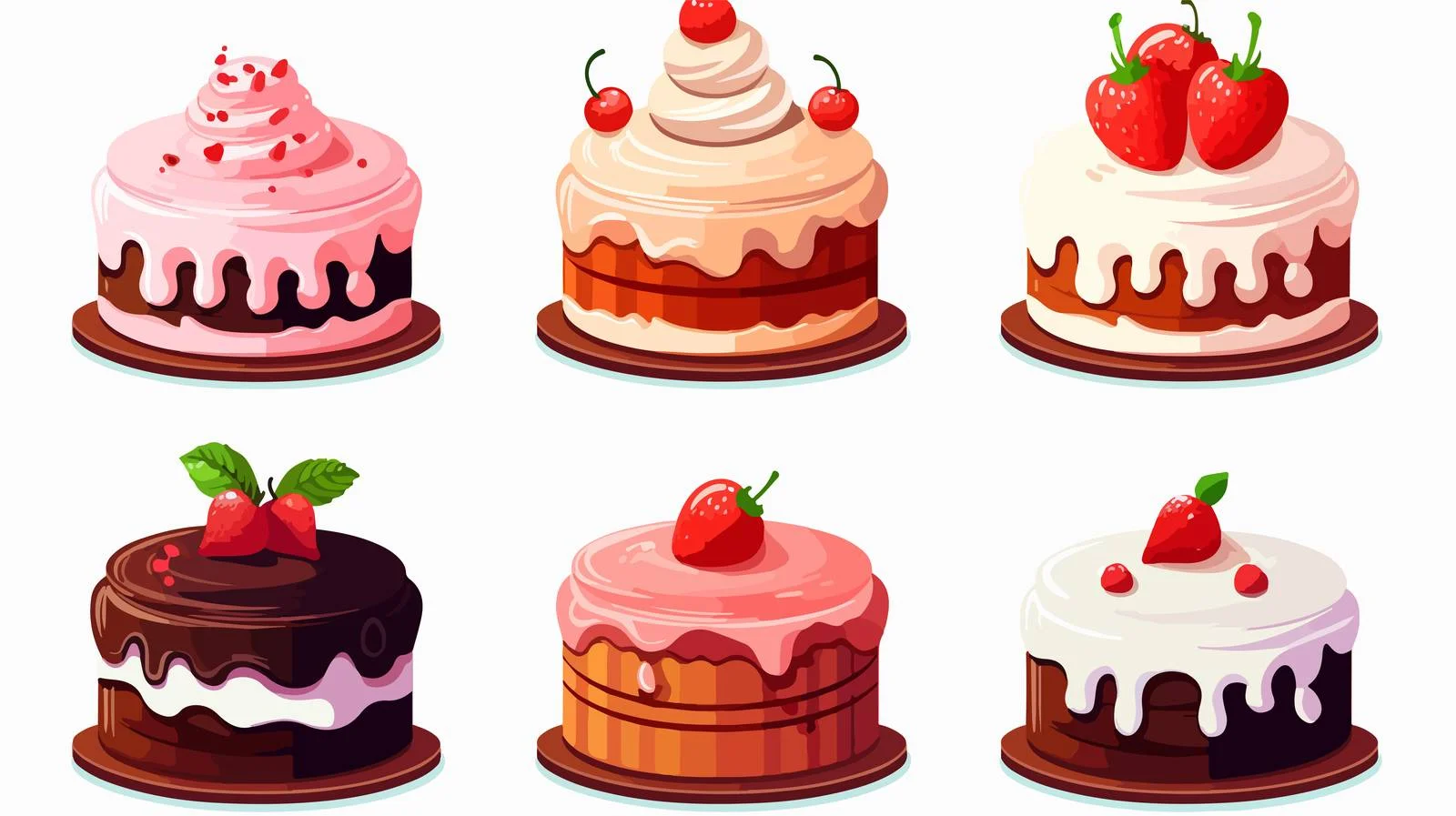 Cartoon Cake Vector Illustration — free download from Dotvec