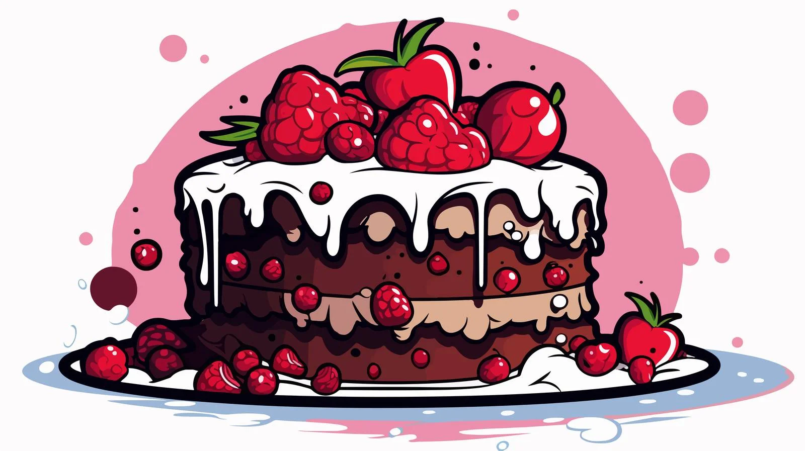 Comic Style Cake Thought Bubble Image — free download from Dotvec