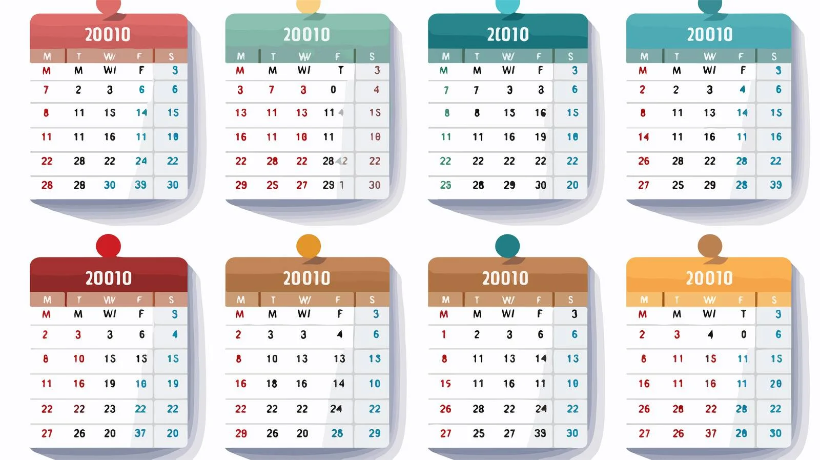 Cartoon Calendar Illustration — free download from Dotvec