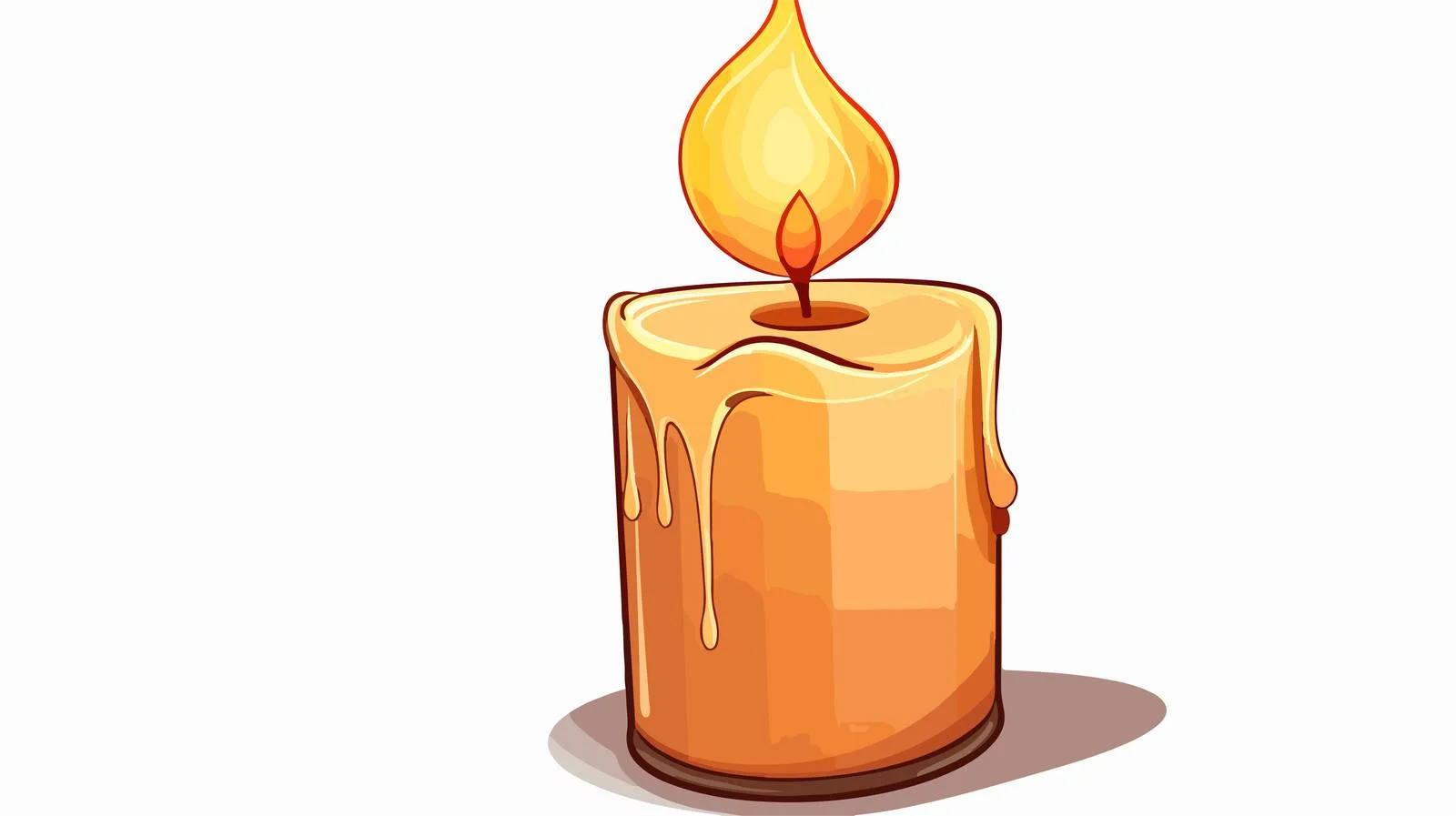 Cartoon Candle Speech Bubble Illustration — free download from Dotvec