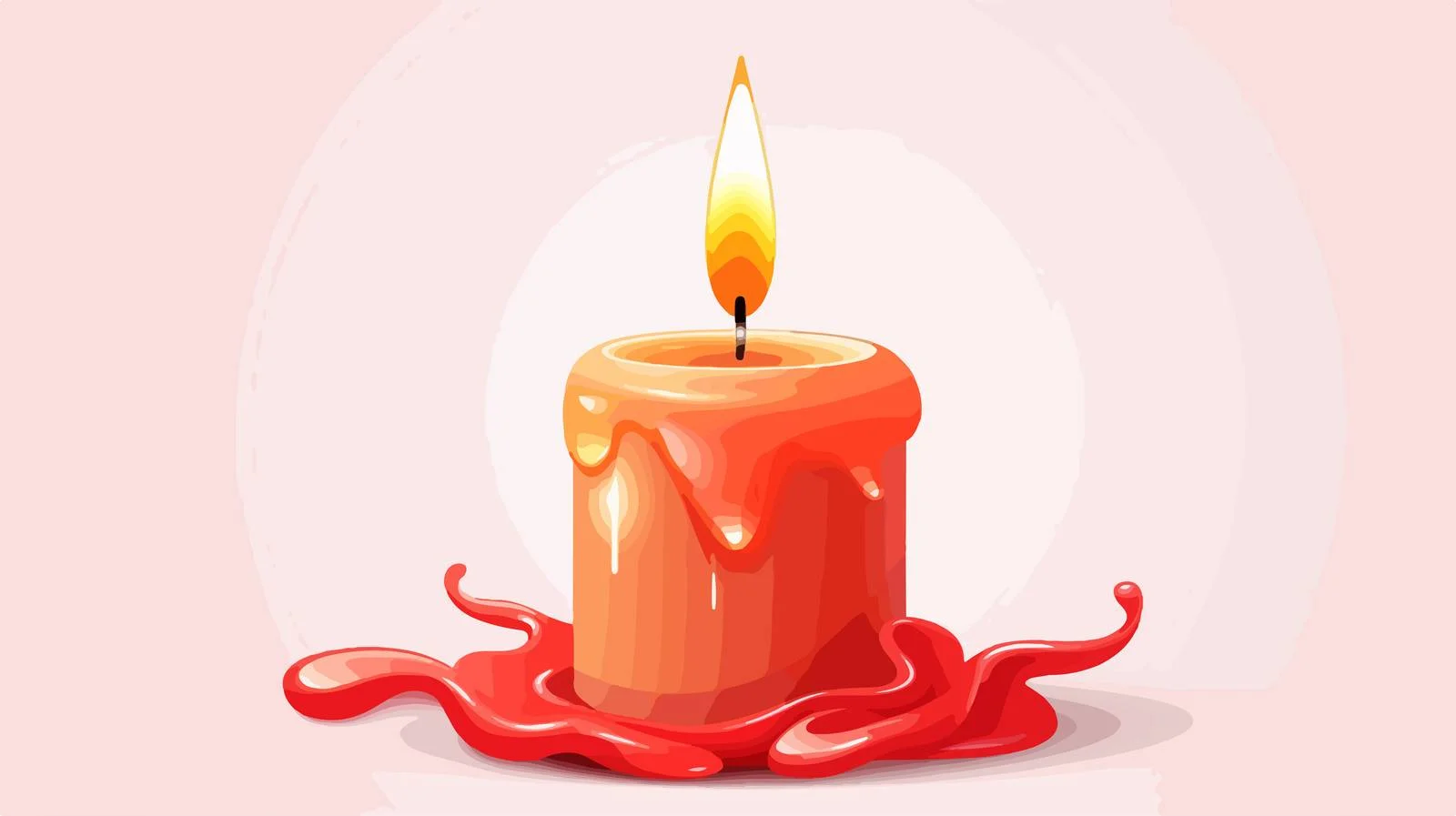Illustration: Candle with Speech Bubble — free download from Dotvec