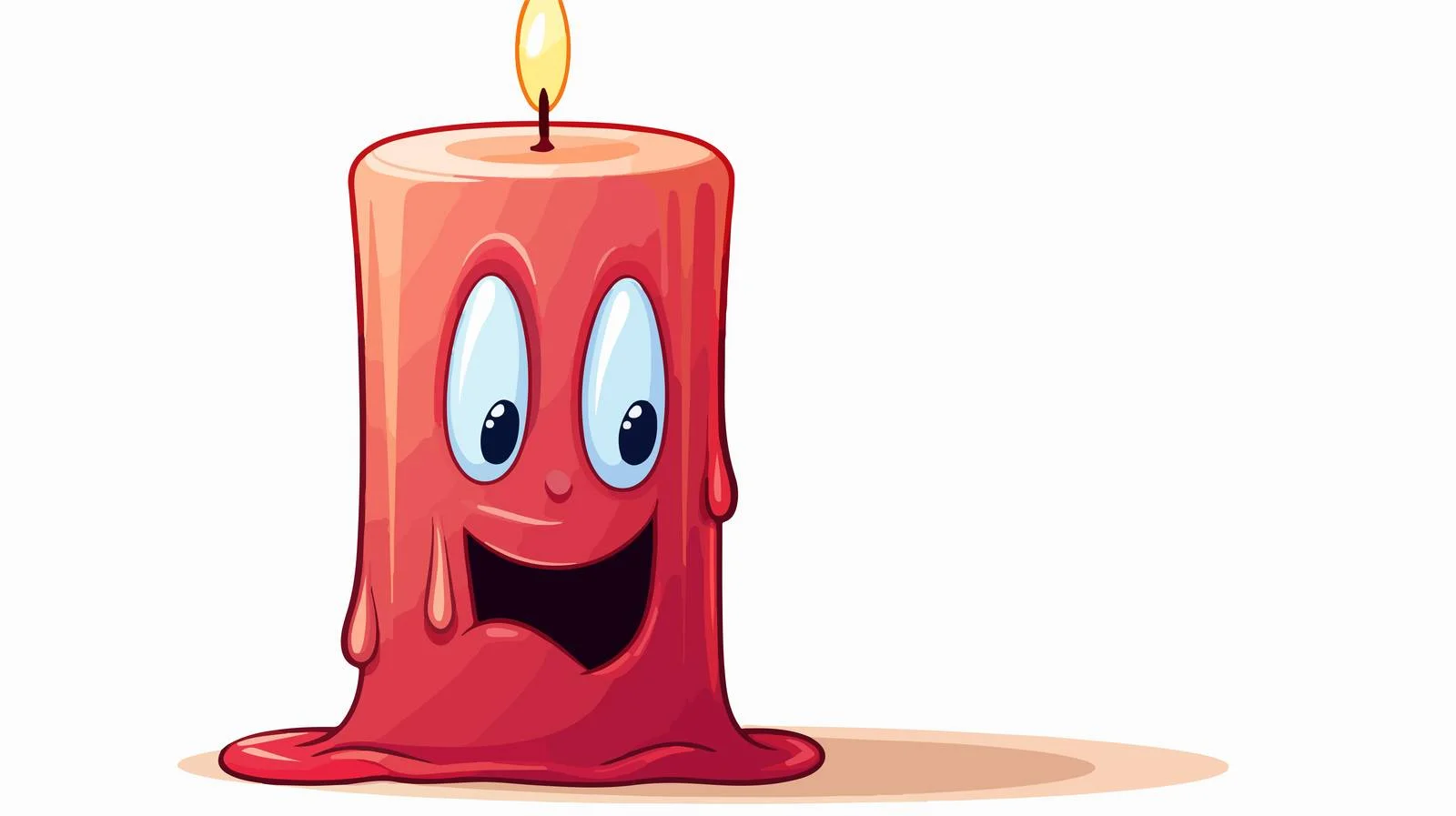 Cartoon Candle with Speech Bubble — free download from Dotvec