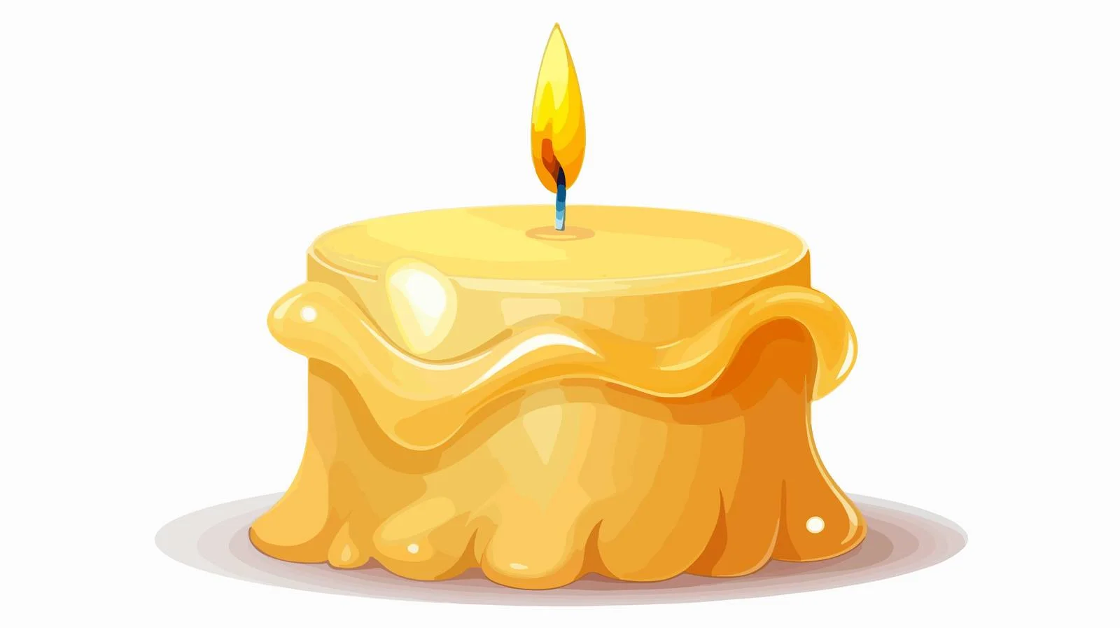 Animated Candle Speech Bubble Illustration — free download from Dotvec