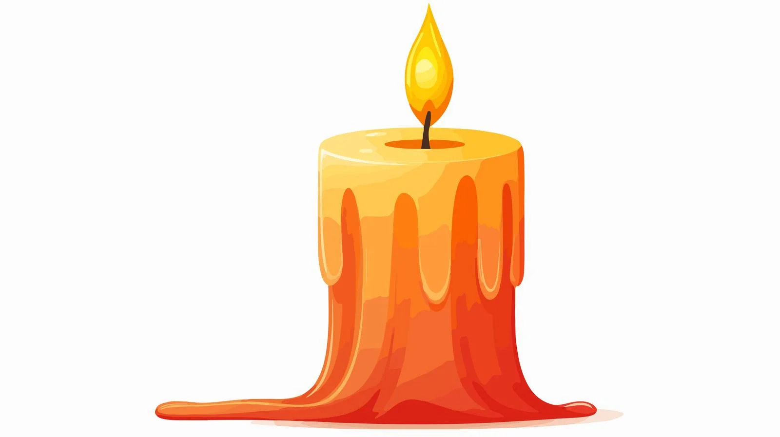 Cartoon Candle with Speech Bubble — free download from Dotvec