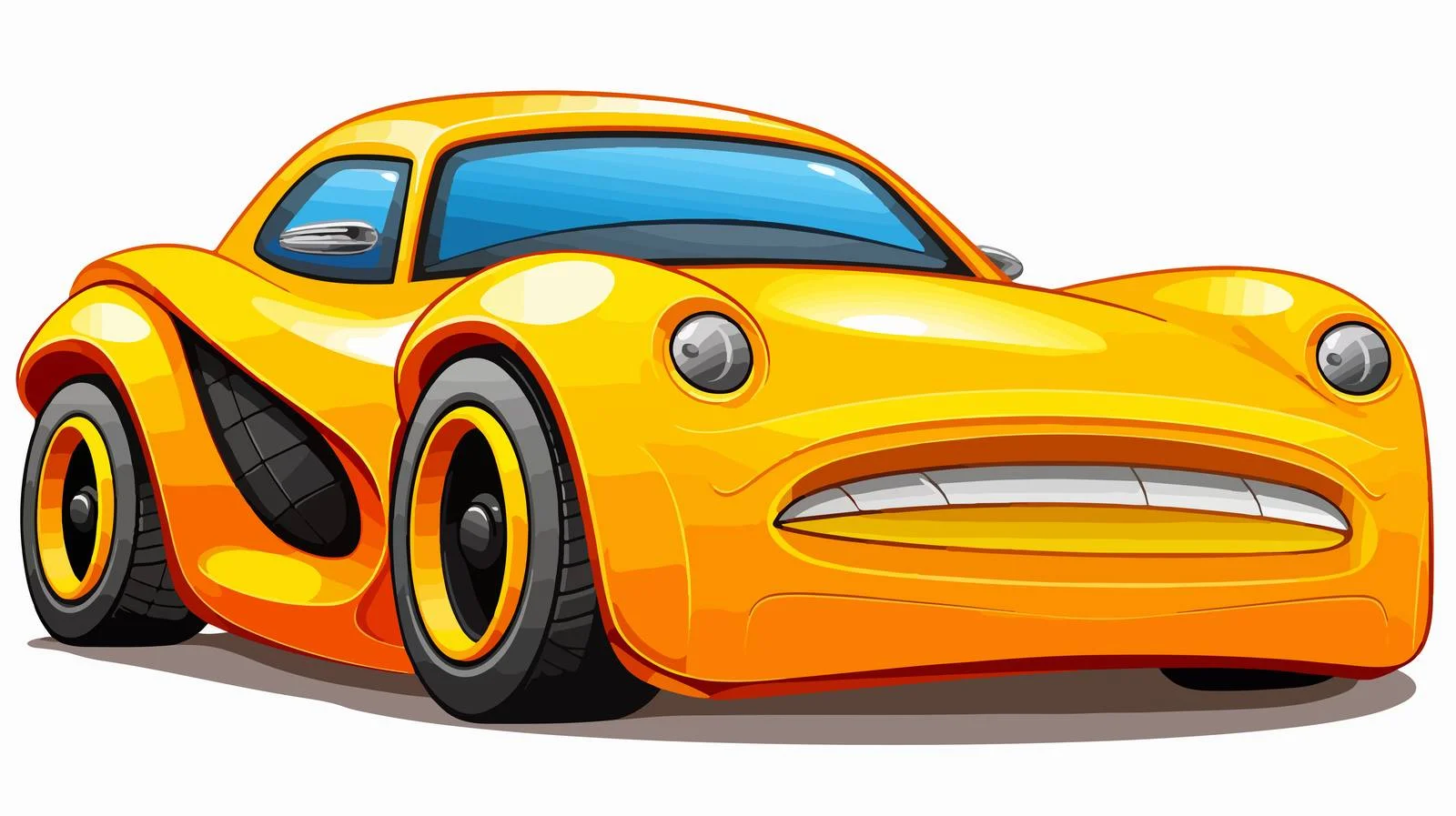 Cartoon Car Vector Illustration — free download from Dotvec