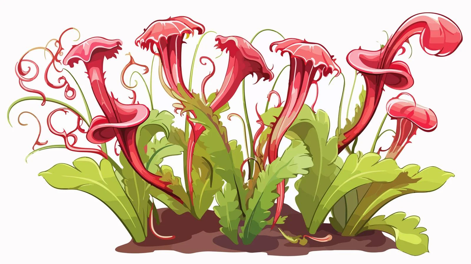 Carnivorous Plant Cartoon Vector Illustration — free download from Dotvec