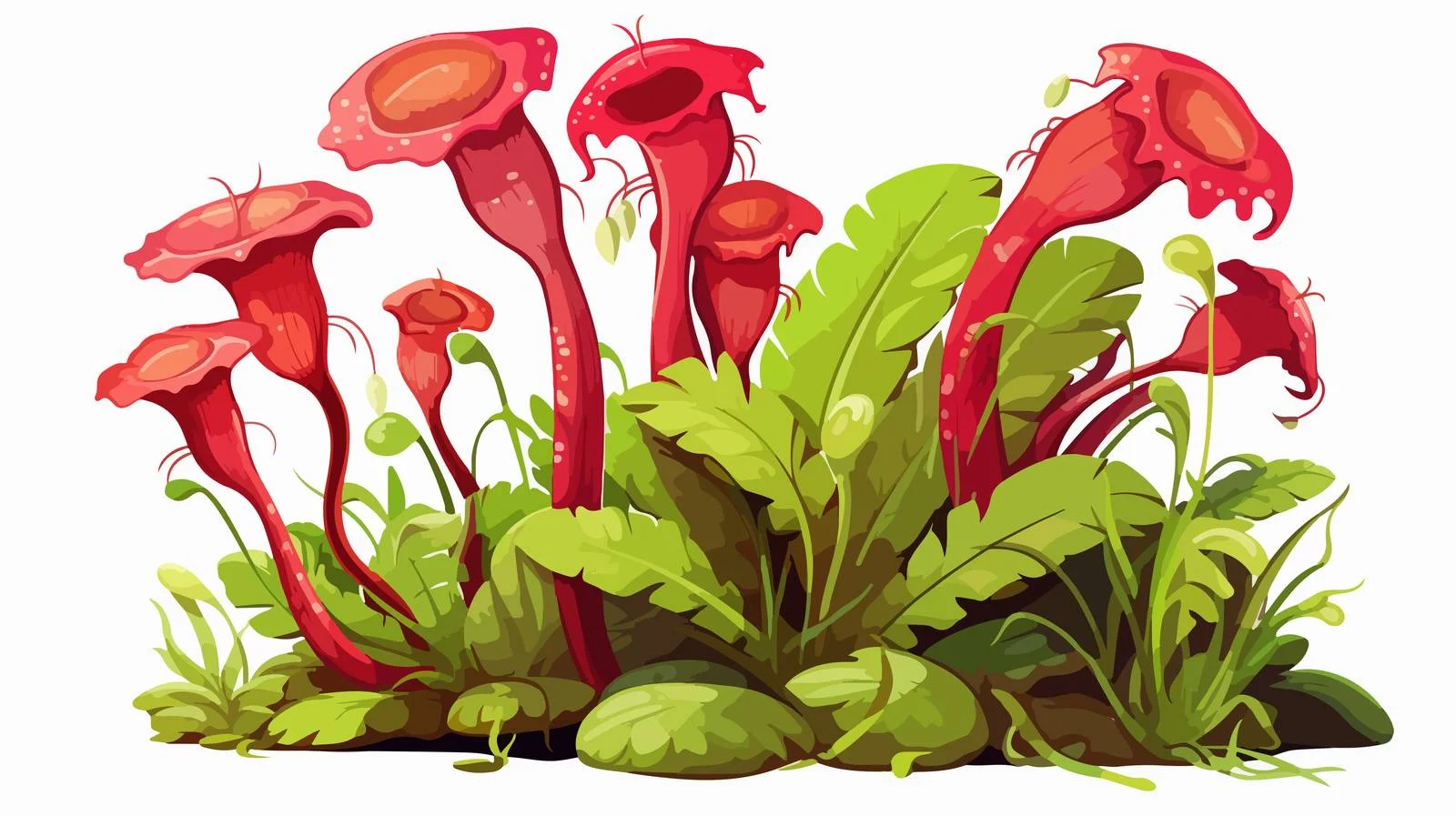 Carnivorous Plant Vector Illustration — free download from Dotvec