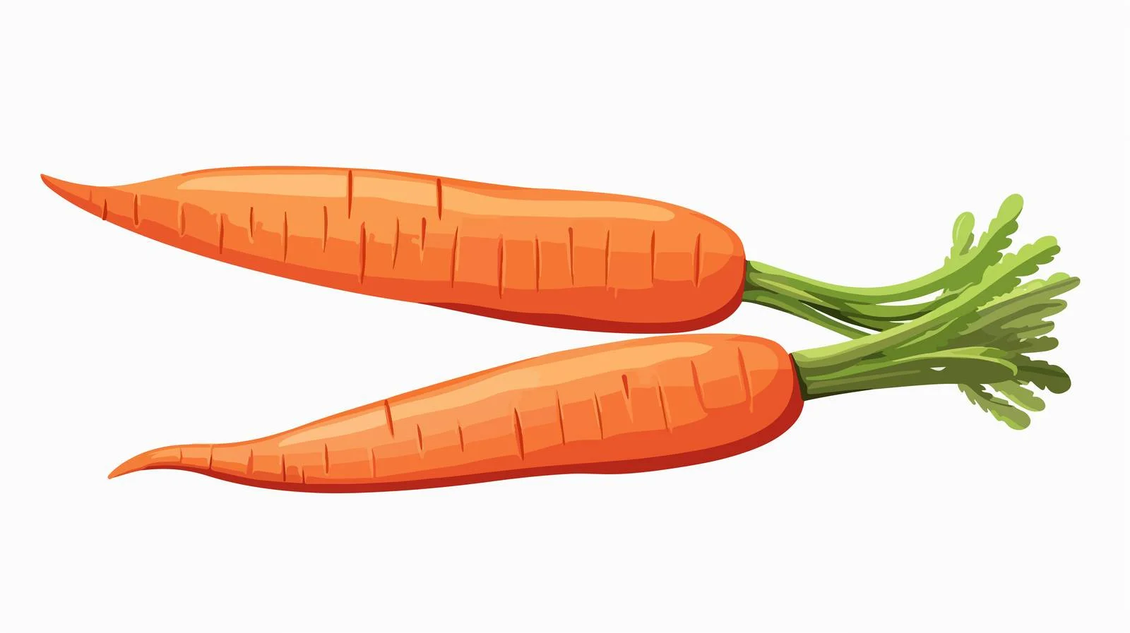 Colorful Cartoon Carrot Vector Illustration — free download from Dotvec