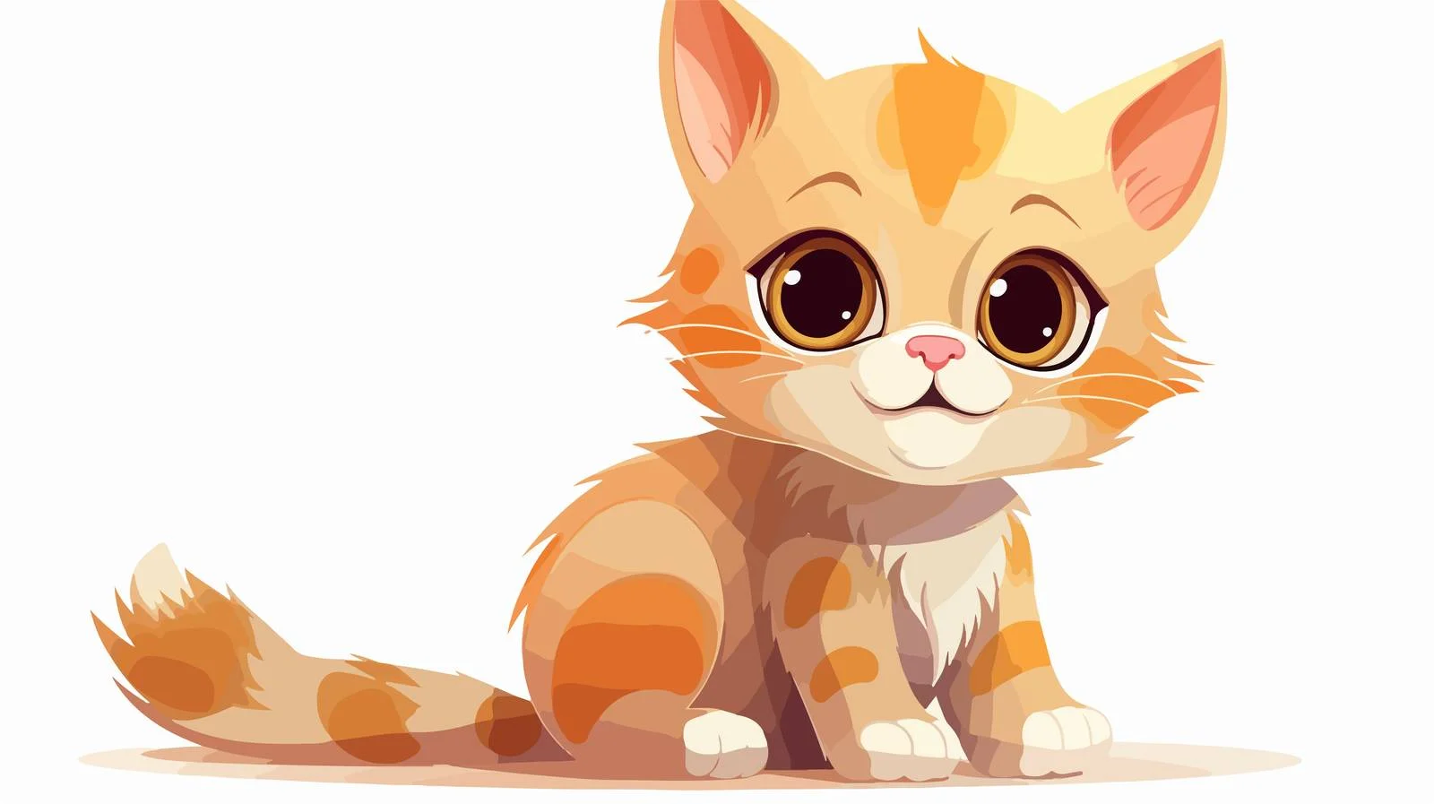Cartoon Cat Vector Illustration — free download from Dotvec